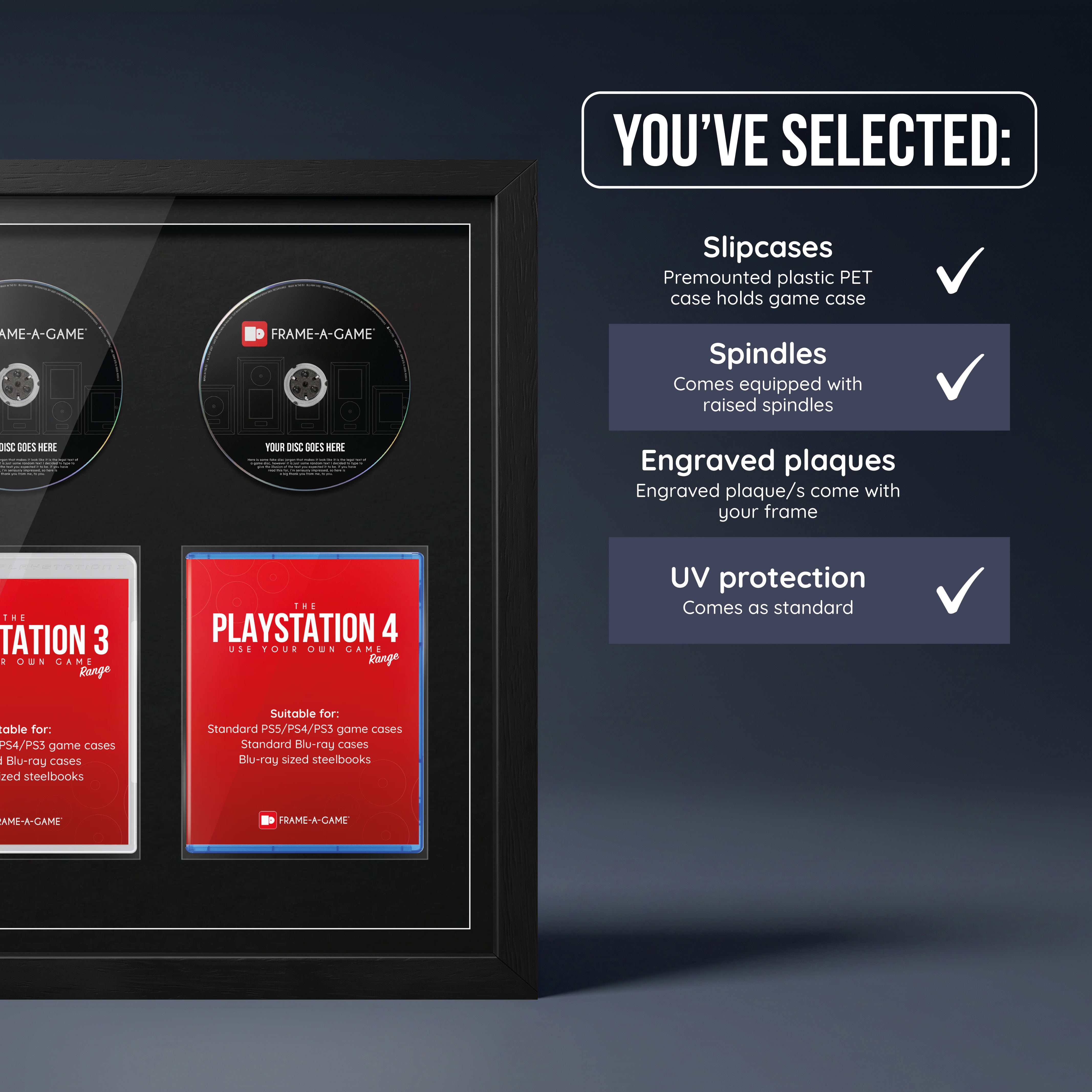 Use Your Own PlayStation Games Duo Display Frame