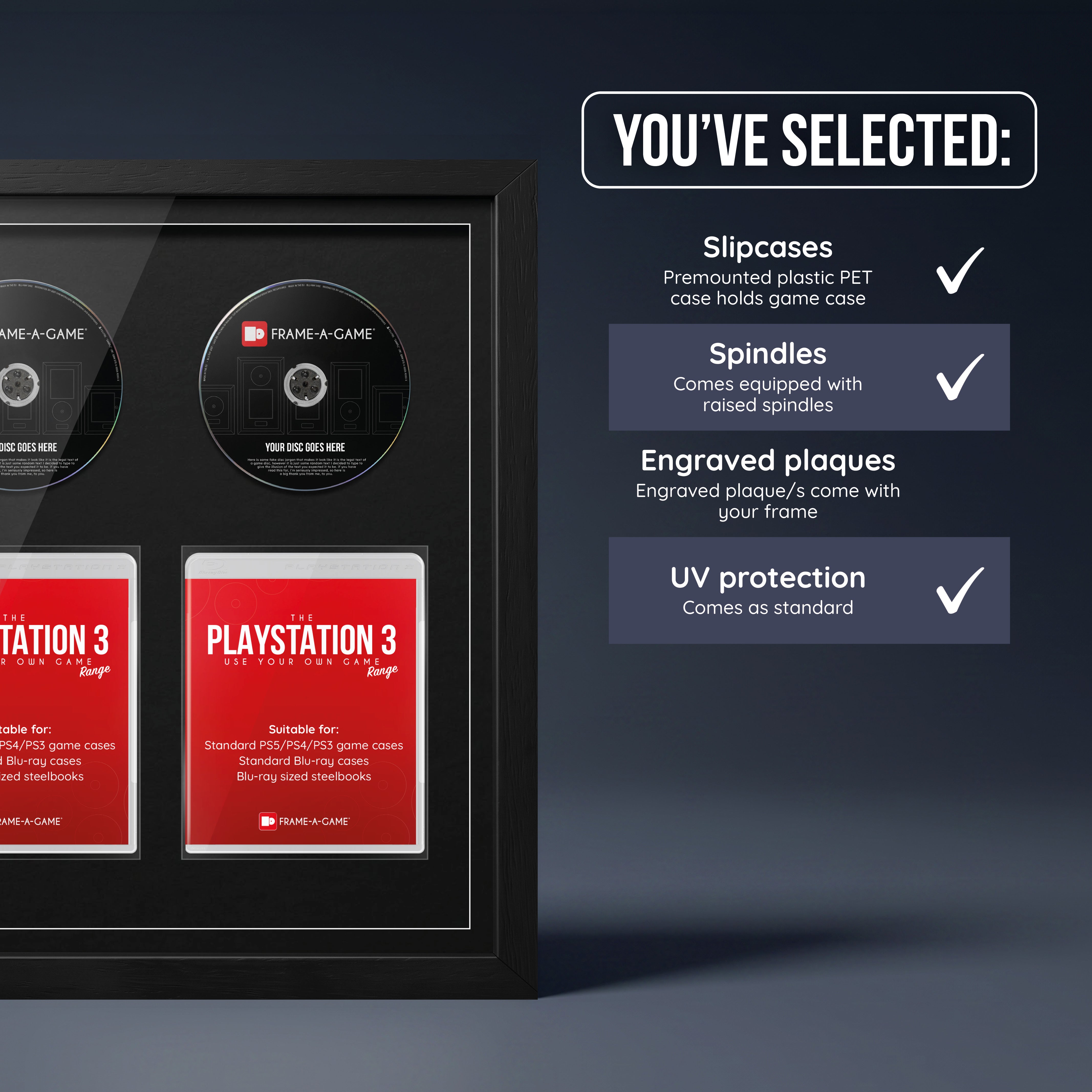 Use Your Own PlayStation Games Duo Display Frame
