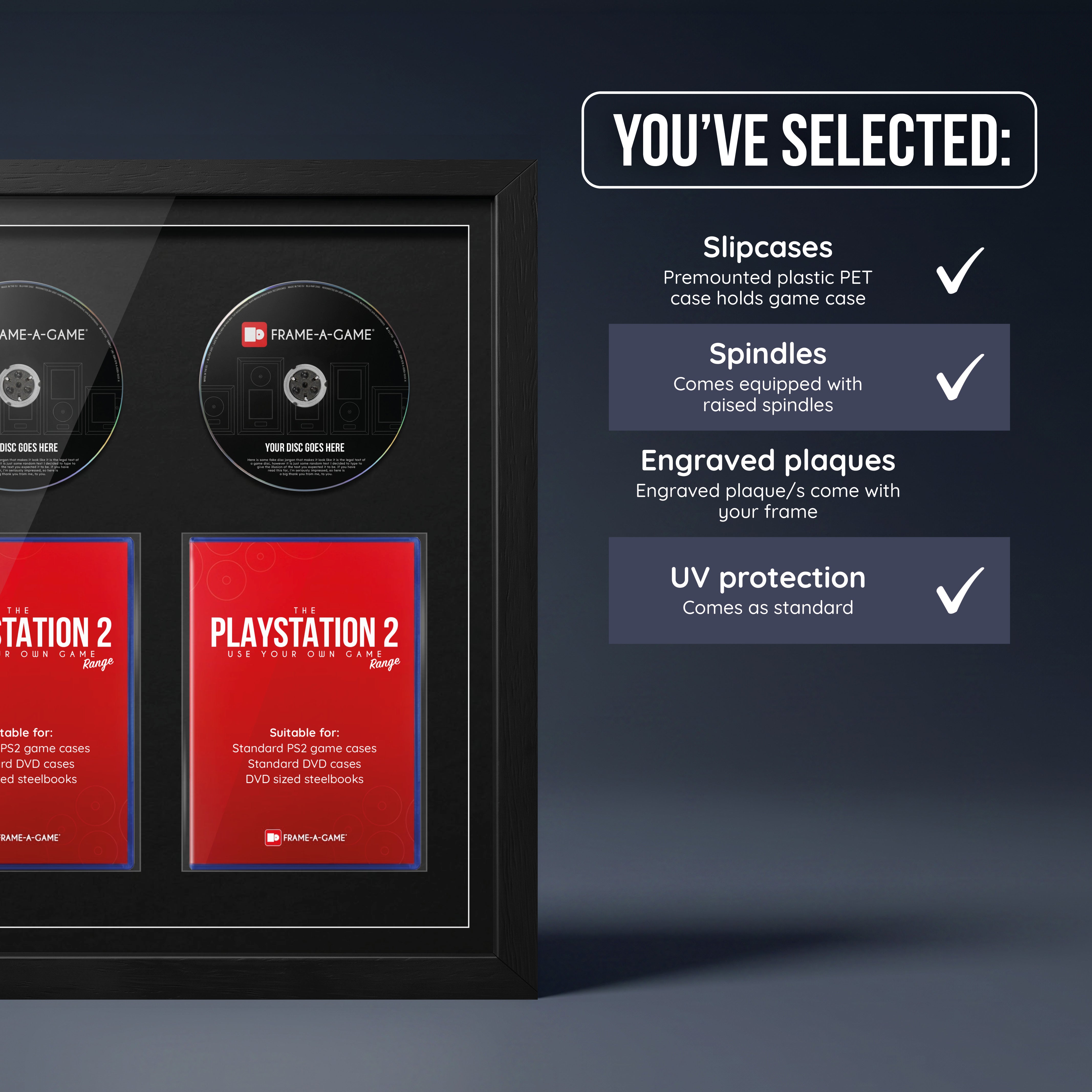 Use Your Own PlayStation Games Duo Display Frame