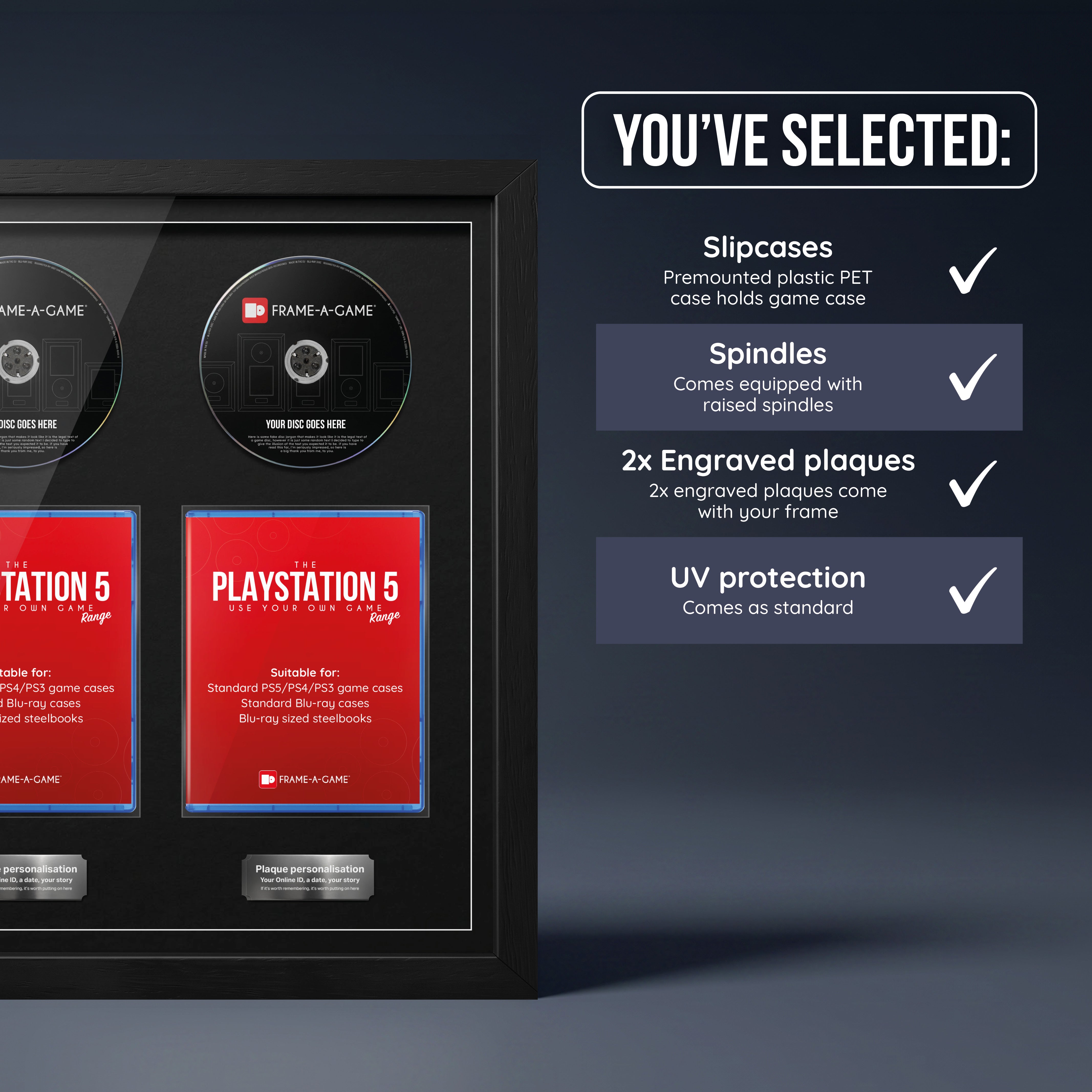 Use Your Own PlayStation Games Duo Display Frame