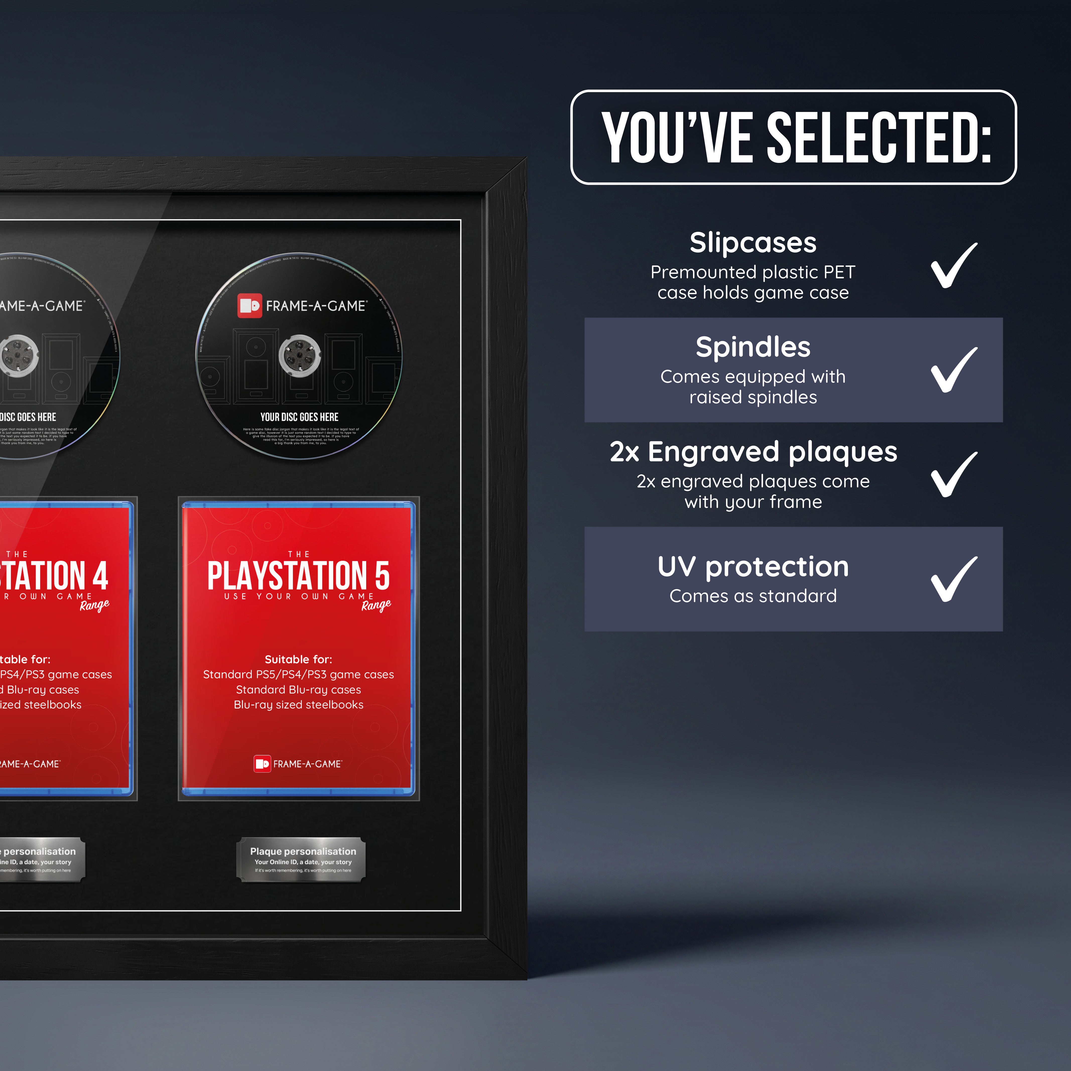 Use Your Own PlayStation Games Duo Display Frame