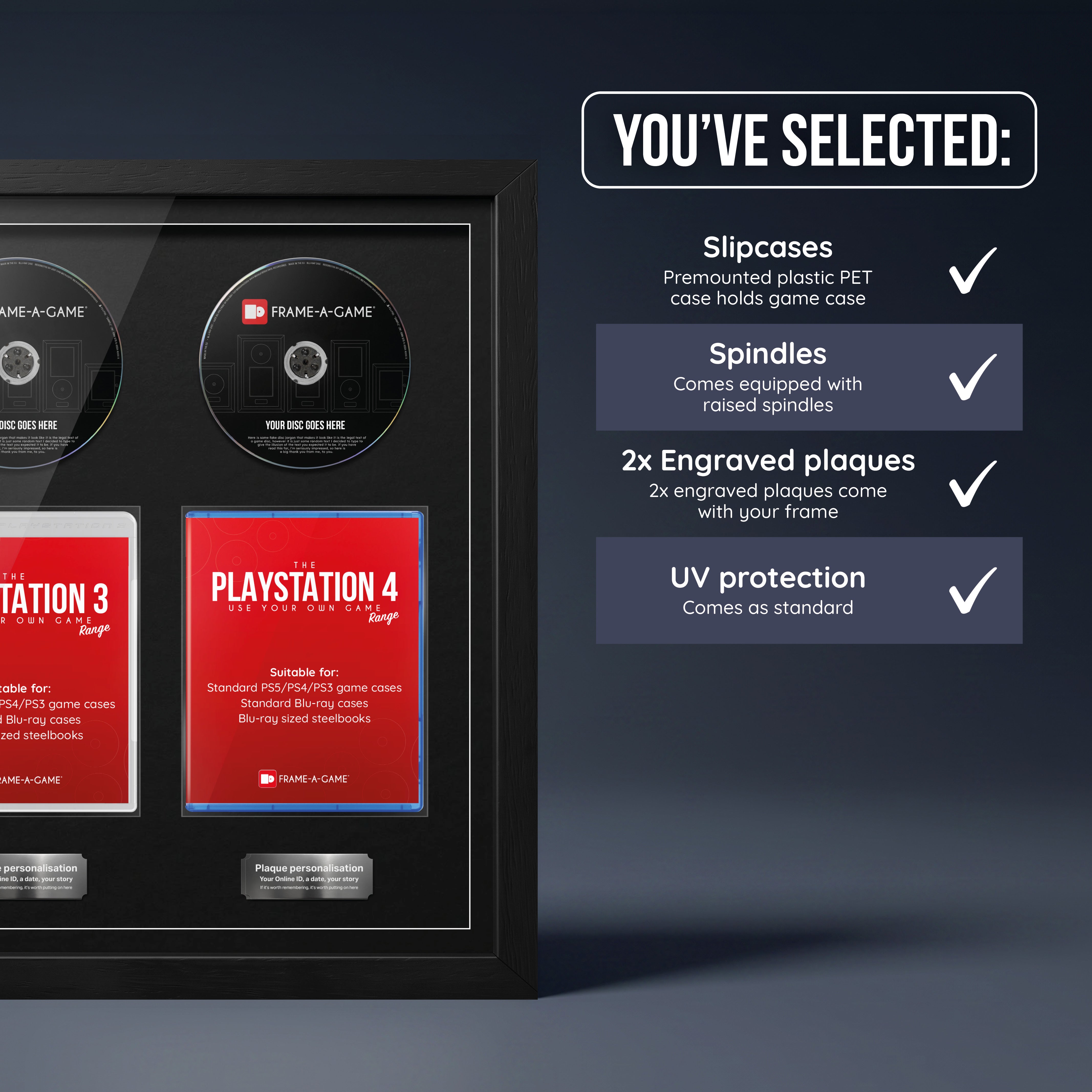 Use Your Own PlayStation Games Duo Display Frame