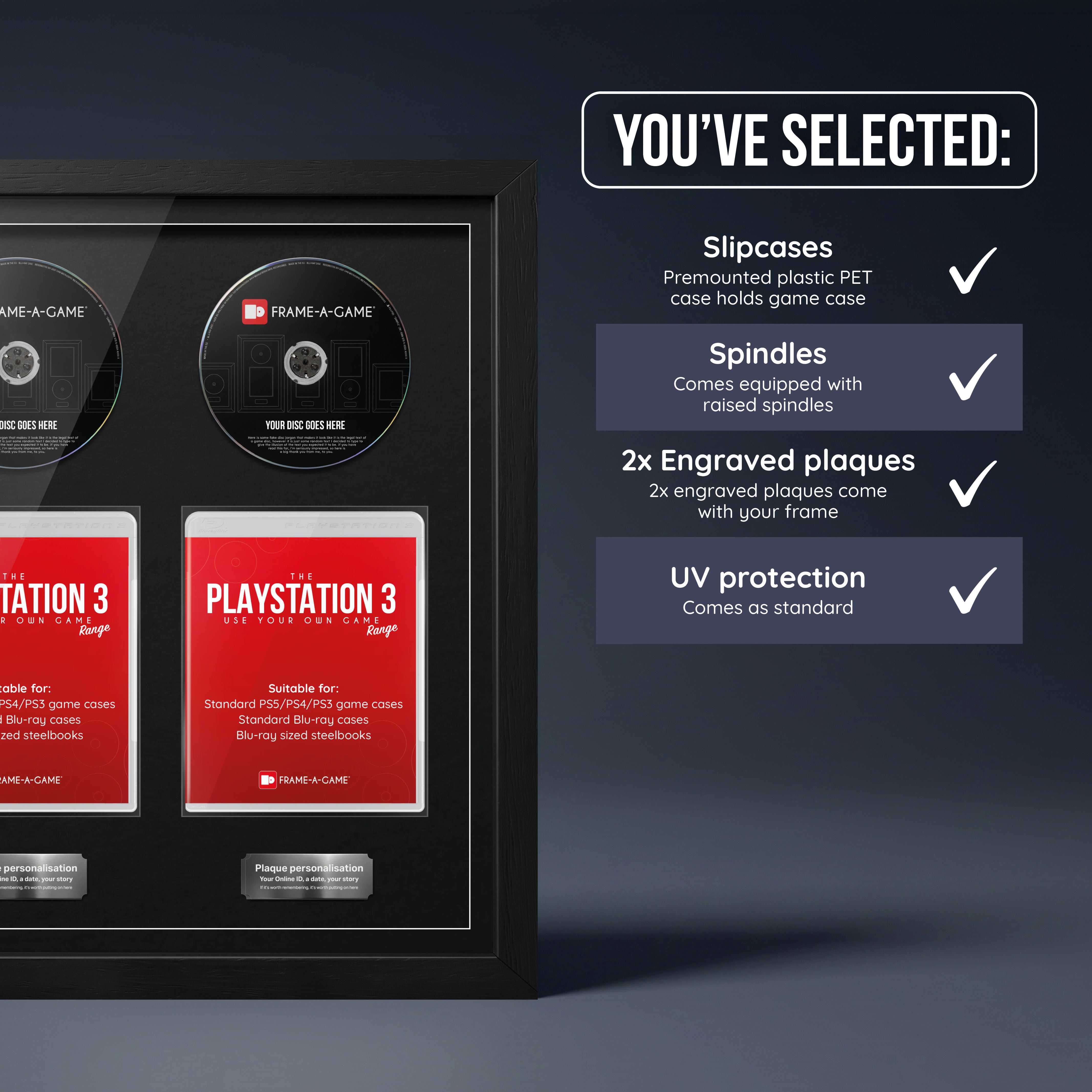 Use Your Own PlayStation Games Duo Display Frame