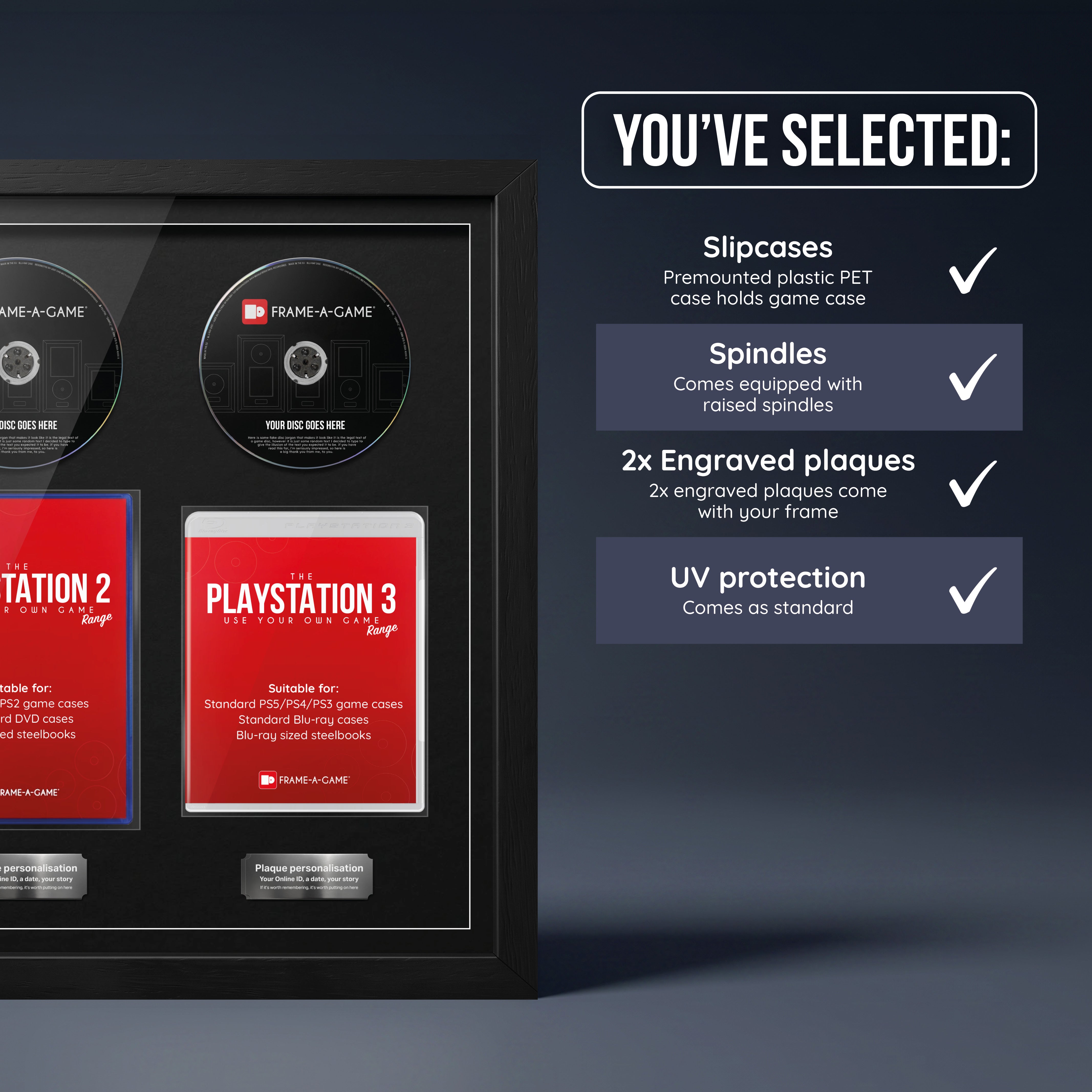Use Your Own PlayStation Games Duo Display Frame