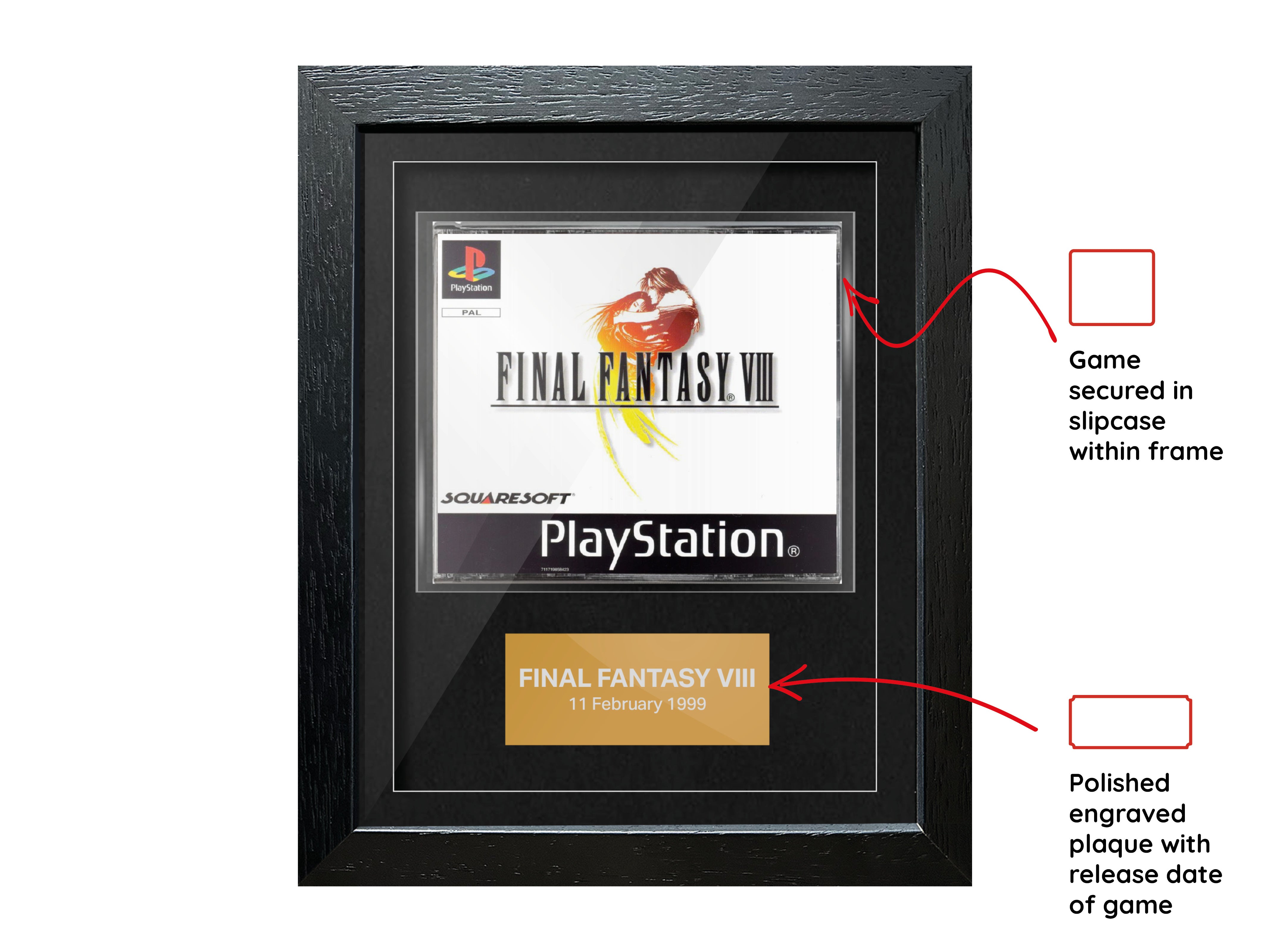 Final Fantasy VII (PS1) Framed Game