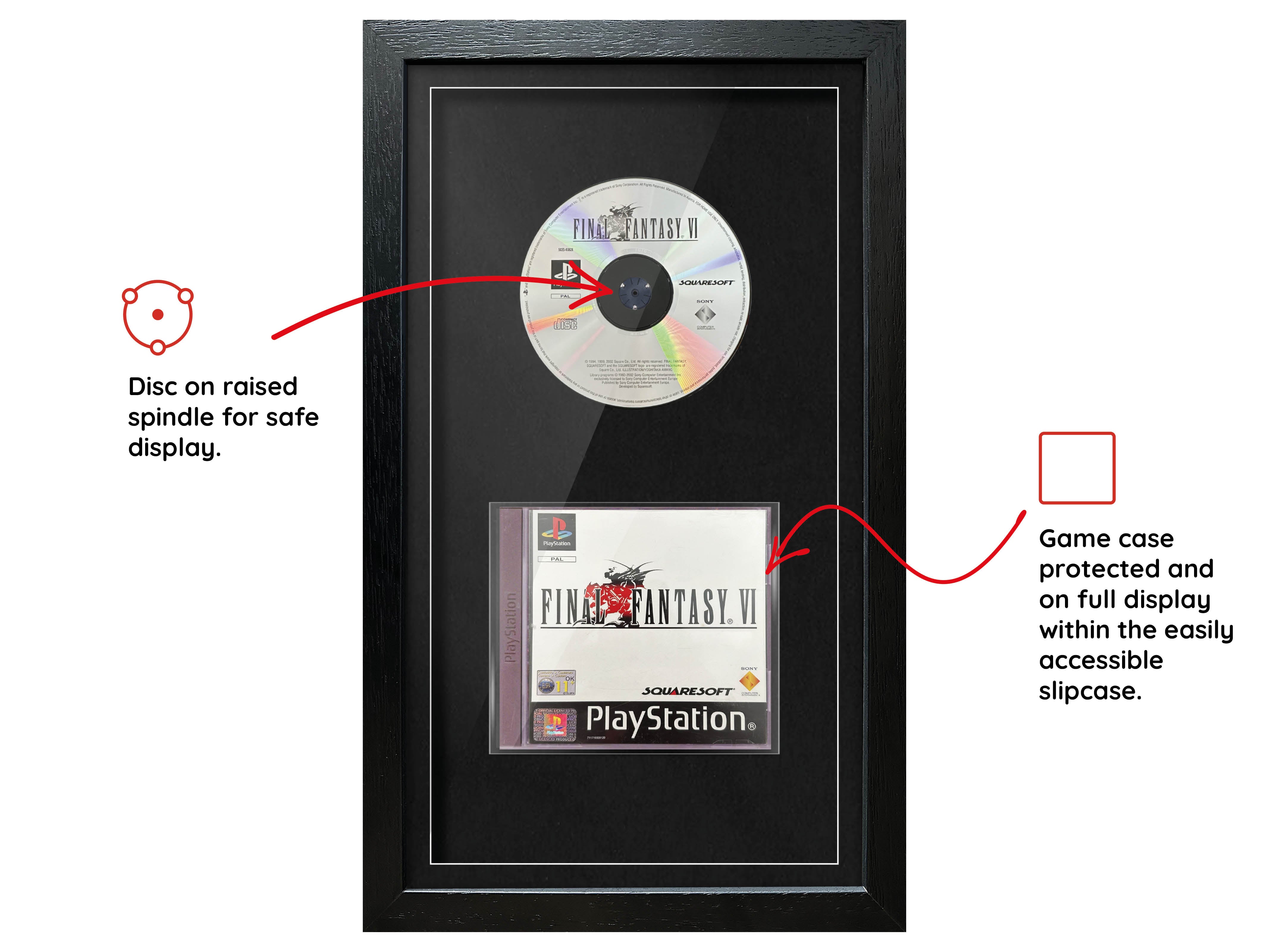 Final Fantasy VI (PS1) Exhibition Range Framed Game