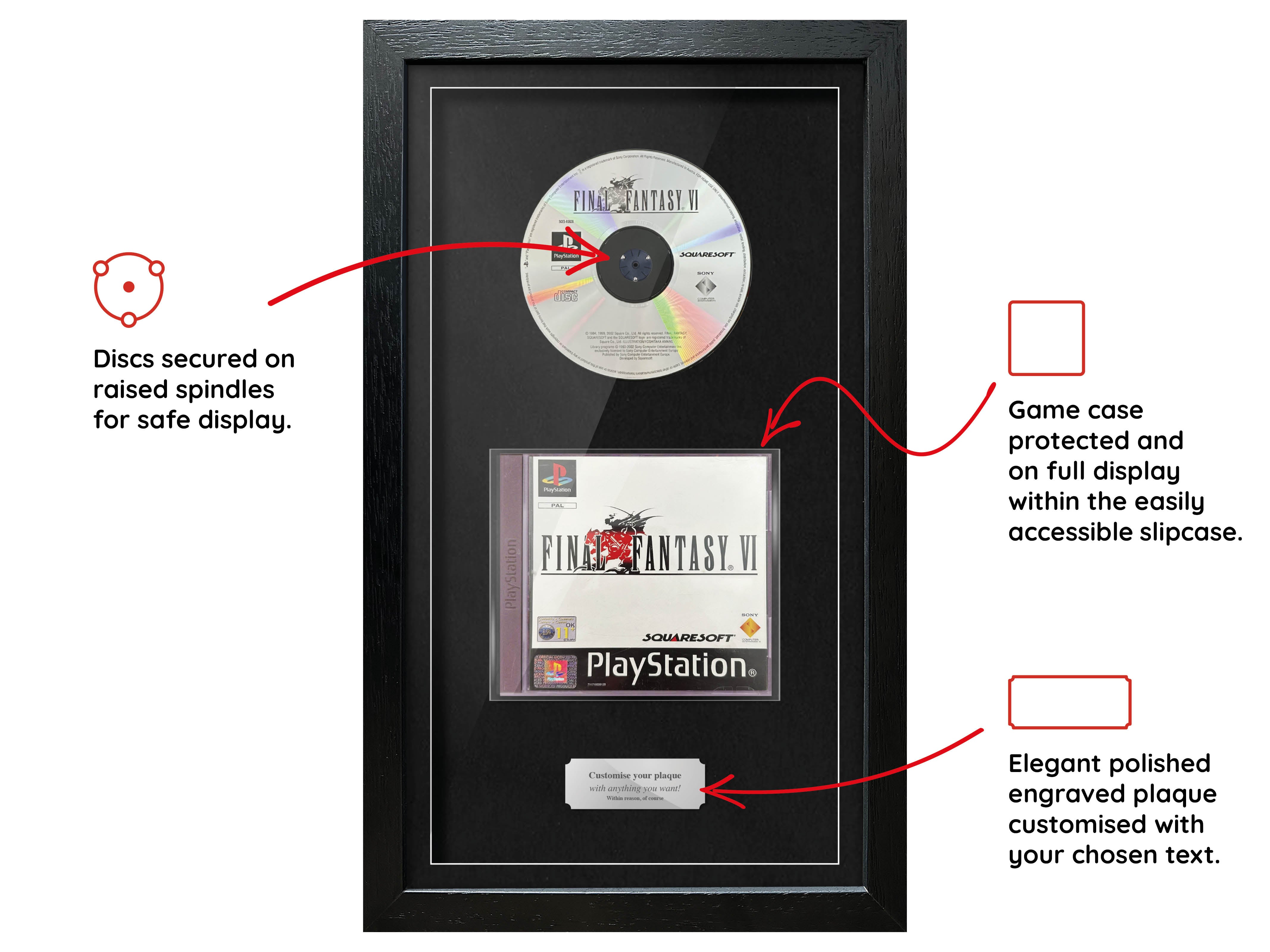 Final Fantasy VI (PS1) Exhibition Range Framed Game