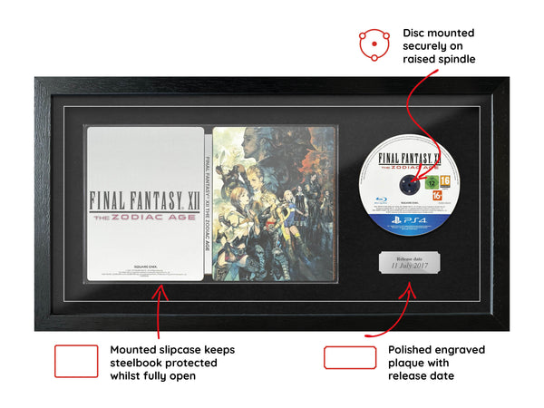 Final Fantasy XII: The Zodiac Age (PS4) Steelbook Art Range Framed Game