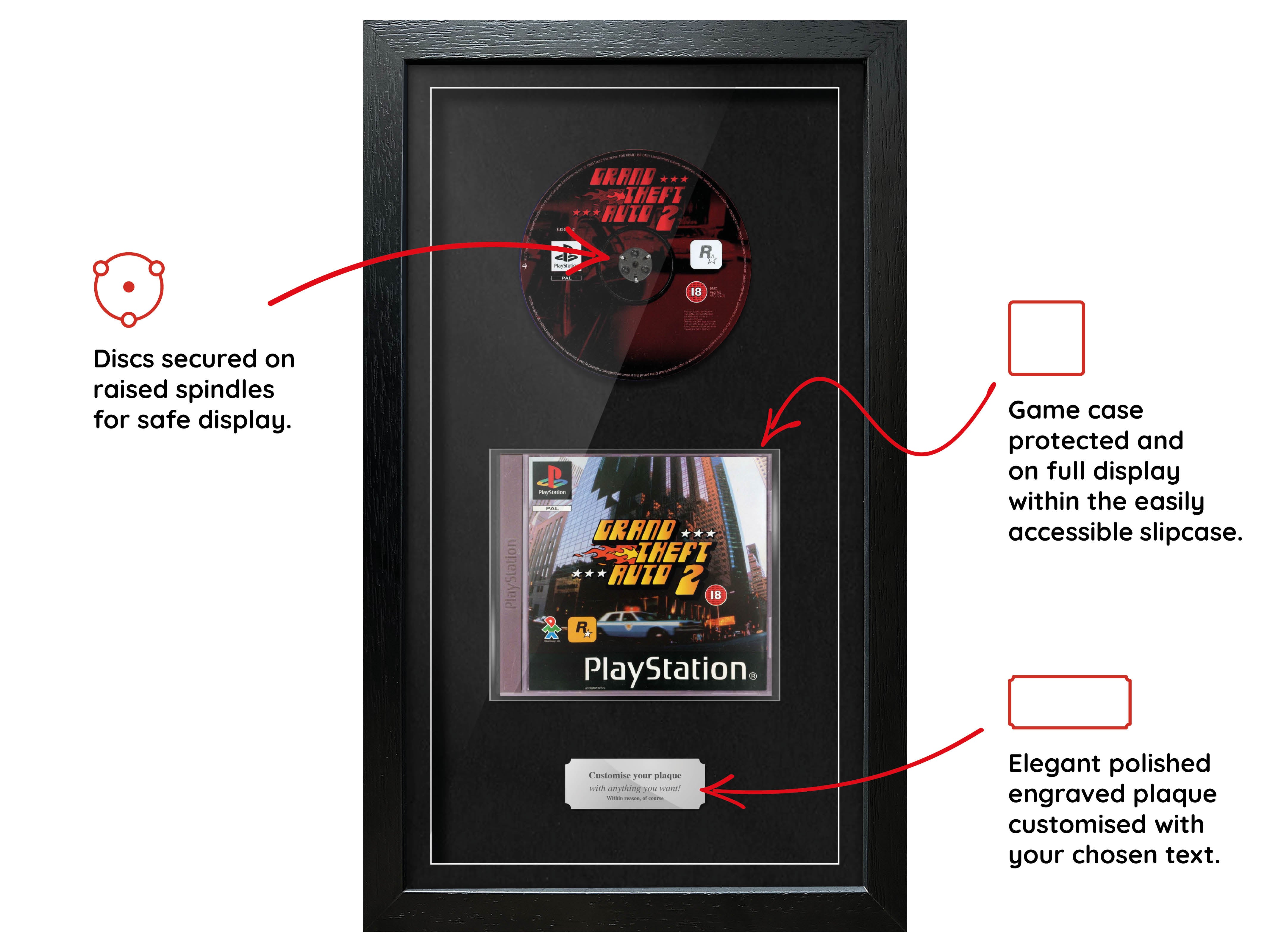 Grand Theft Auto 2 (PS1) Exhibition Range Framed Game