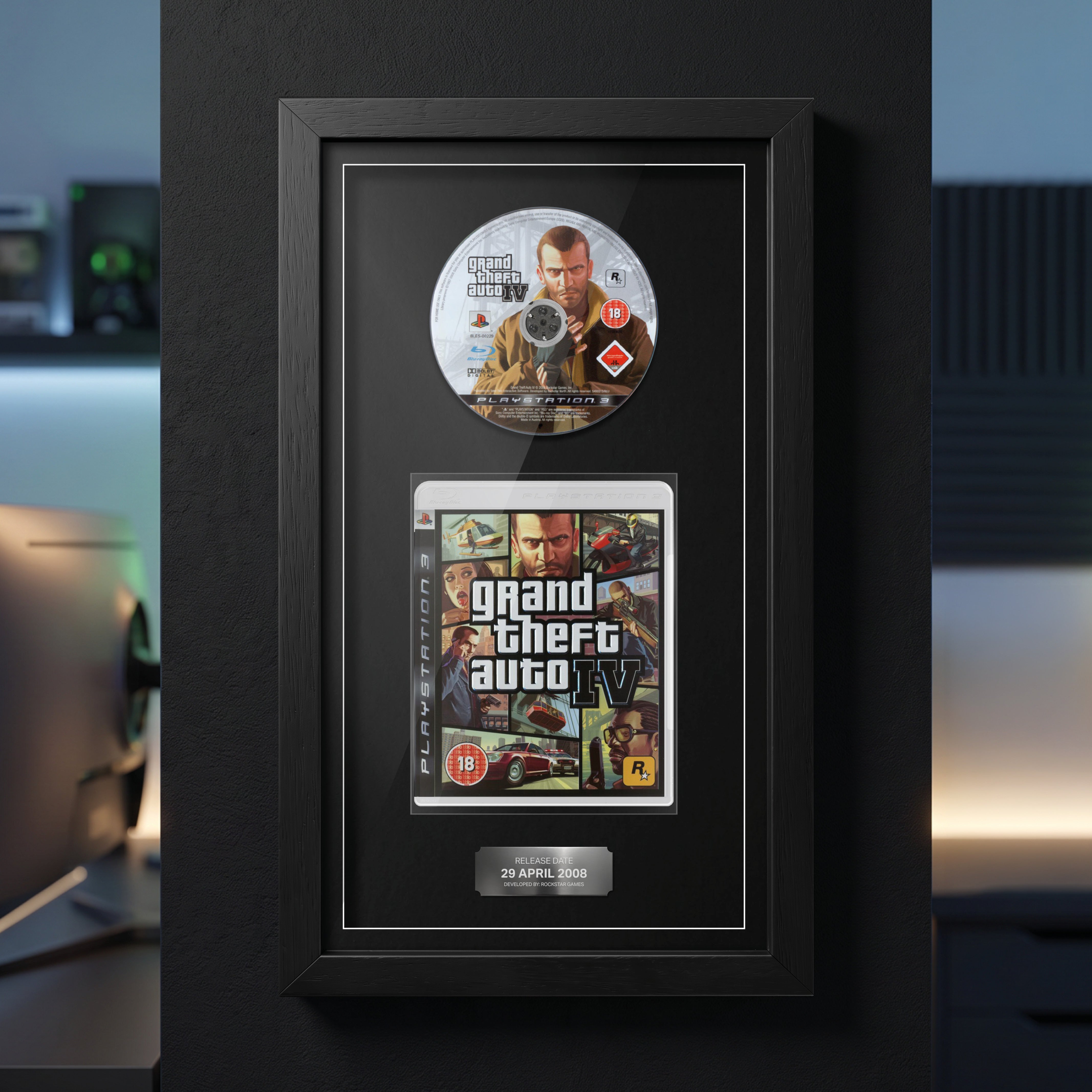 Grand Theft Auto IV (PS3) Exhibition Range Framed Game