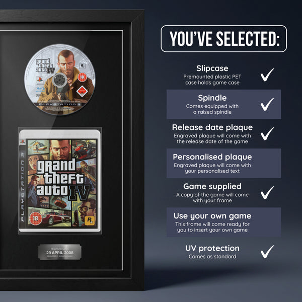 Grand Theft Auto IV (PS3) Exhibition Range Framed Game