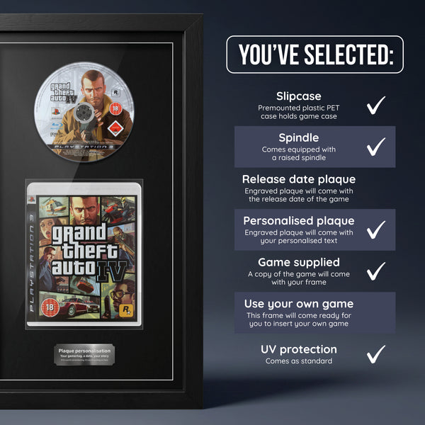 Grand Theft Auto IV (PS3) Exhibition Range Framed Game