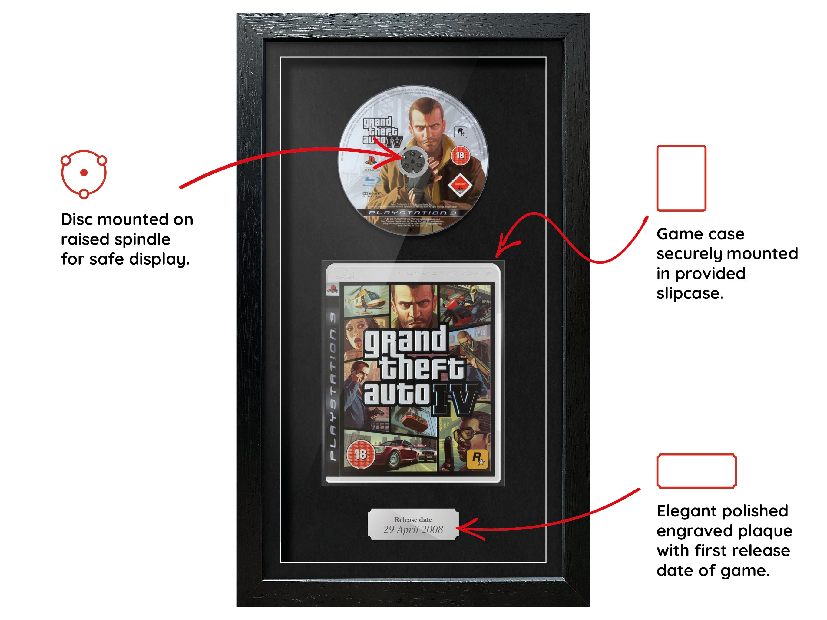Grand Theft Auto IV (PS3) Exhibition Range Framed Game