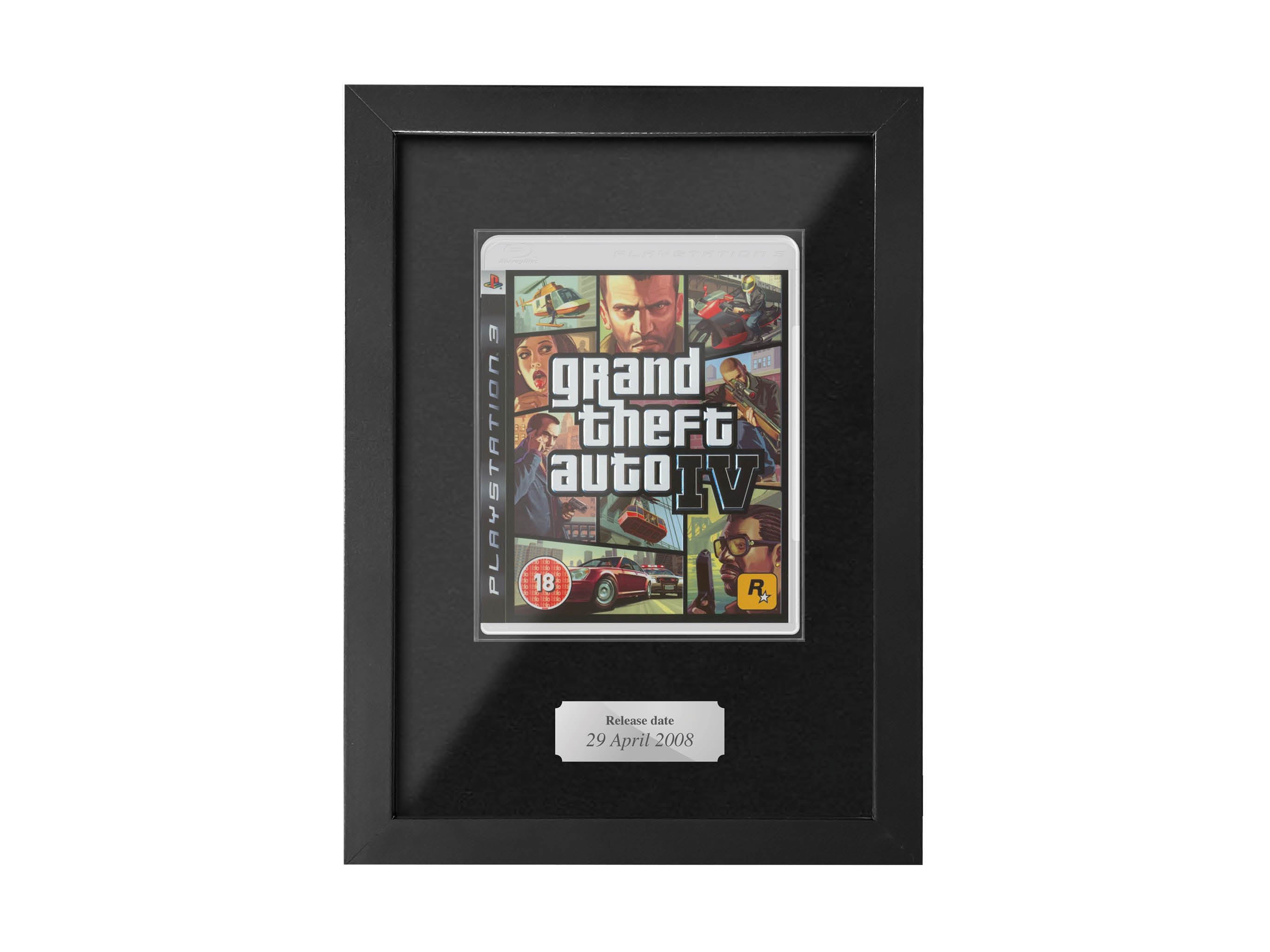 GTA IV (PS3) Display Case Range Framed Game