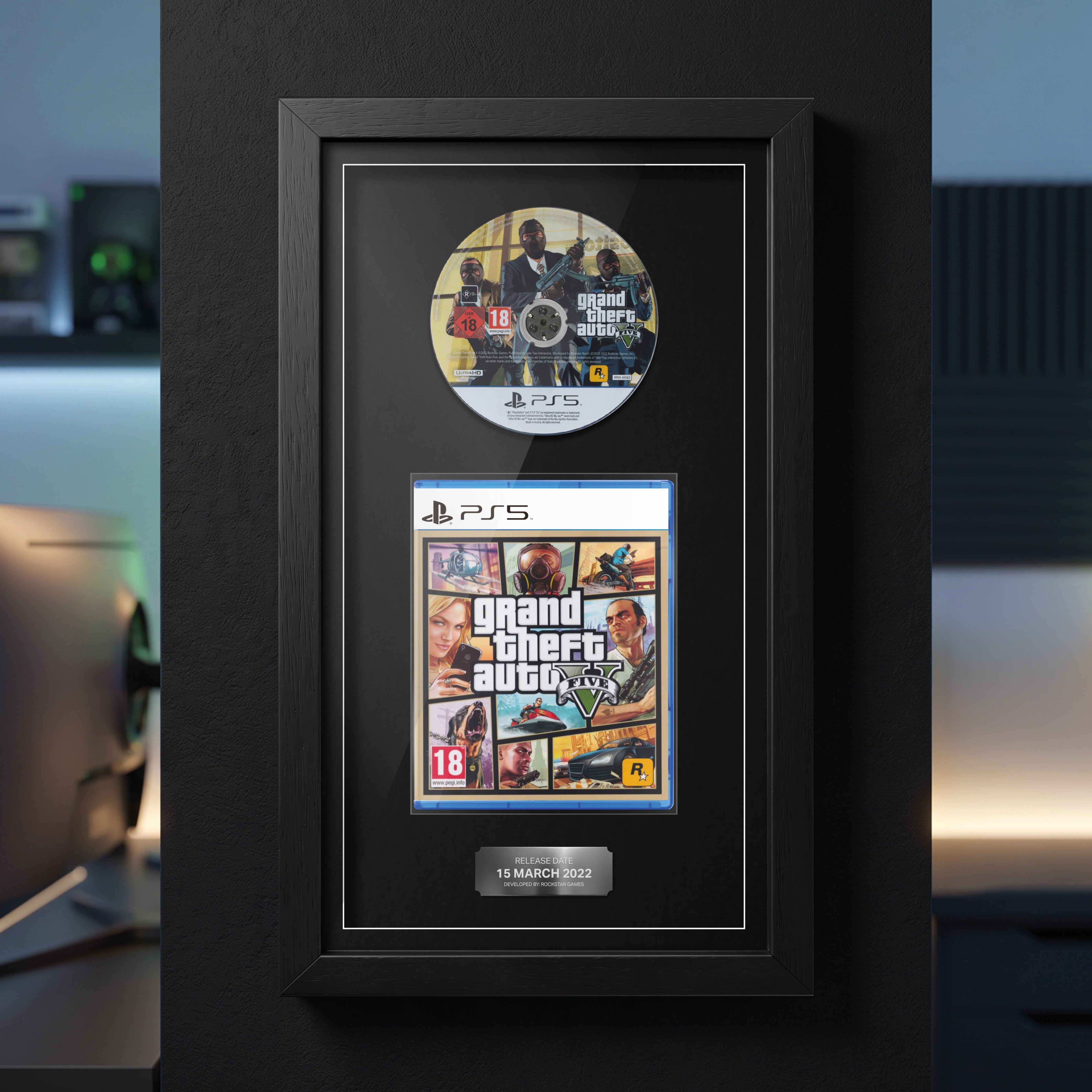 Grand Theft Auto V (PS5) Exhibition Range Framed Game