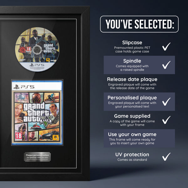 Grand Theft Auto V (PS5) Exhibition Range Framed Game