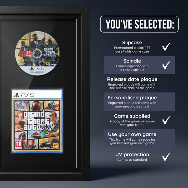 Grand Theft Auto V (PS5) Exhibition Range Framed Game