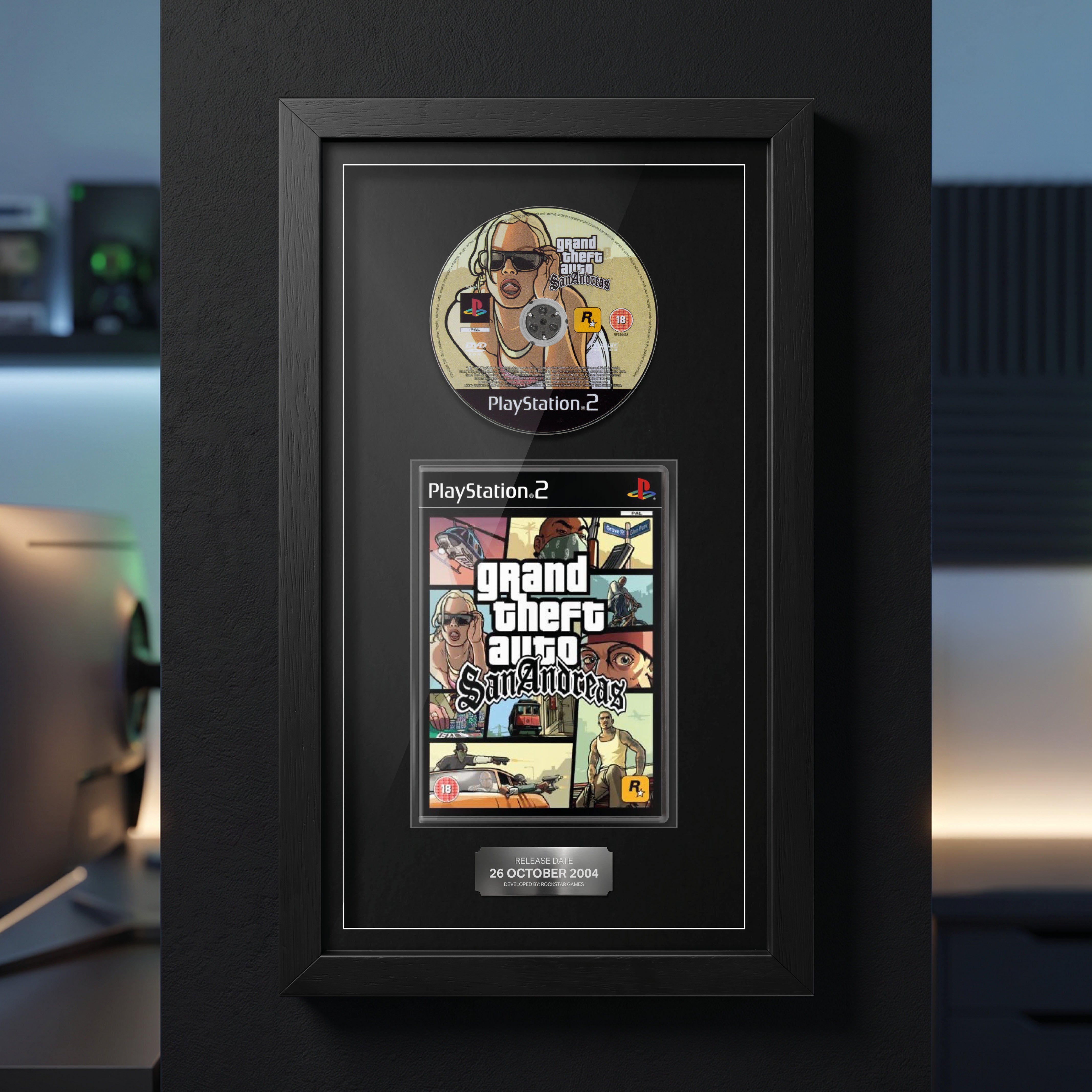 Grand Theft Auto: San Andreas (PS2) Exhibition Range Framed Game