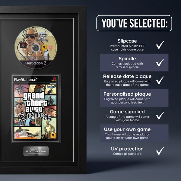 Grand Theft Auto: San Andreas (PS2) Exhibition Range Framed Game