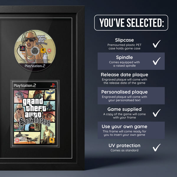 Grand Theft Auto: San Andreas (PS2) Exhibition Range Framed Game
