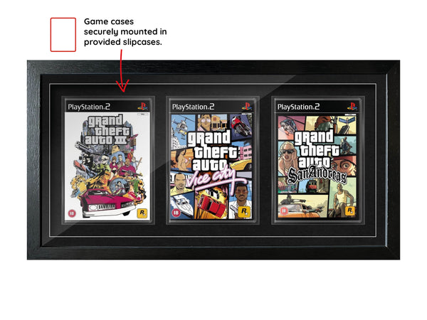 The Grand Theft Auto Trilogy (PS2) Exhibition Range Framed Games