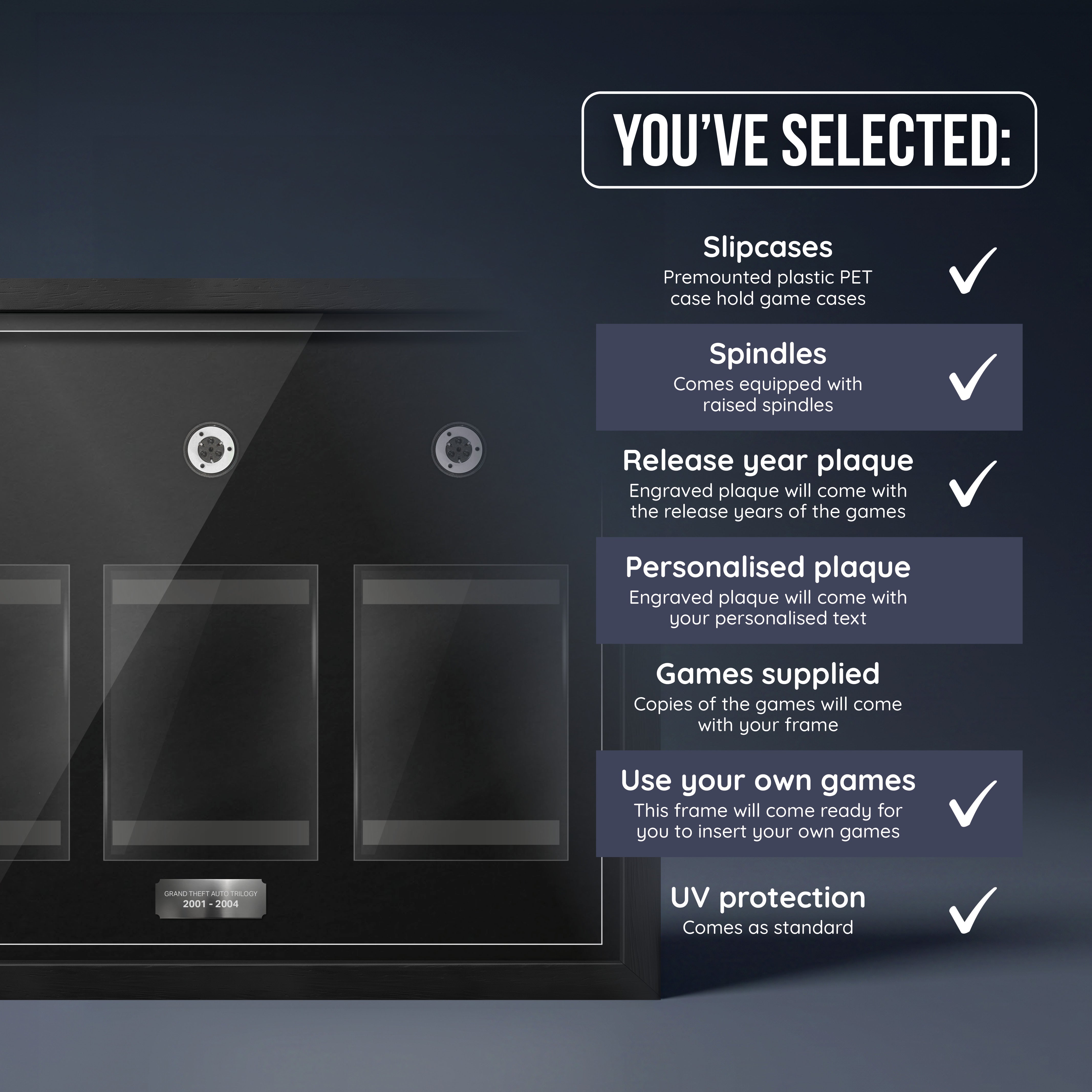 The Grand Theft Auto Trilogy (PS2) Trio Framed Games