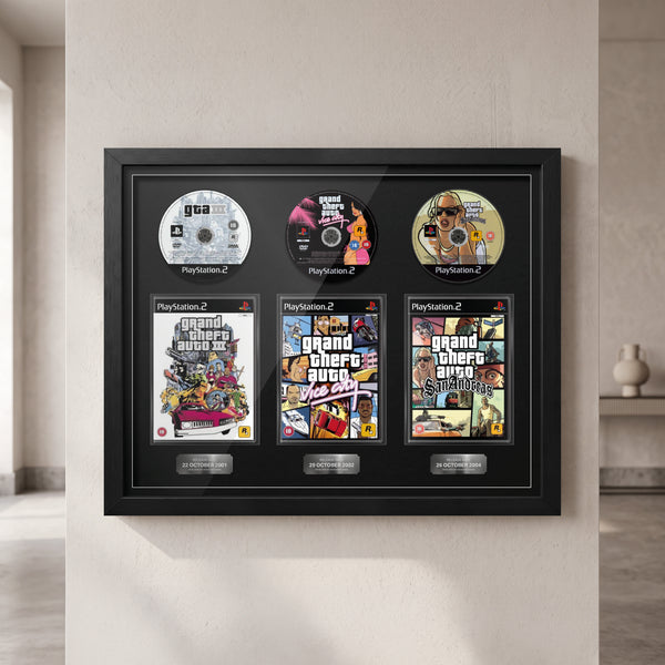 The Grand Theft Auto Trilogy (PS2) Trio Framed Games