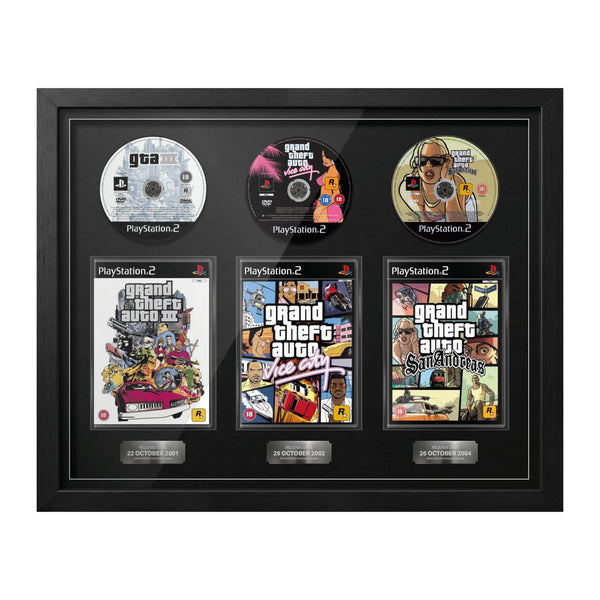 The Grand Theft Auto Trilogy (PS2) Trio Framed Games