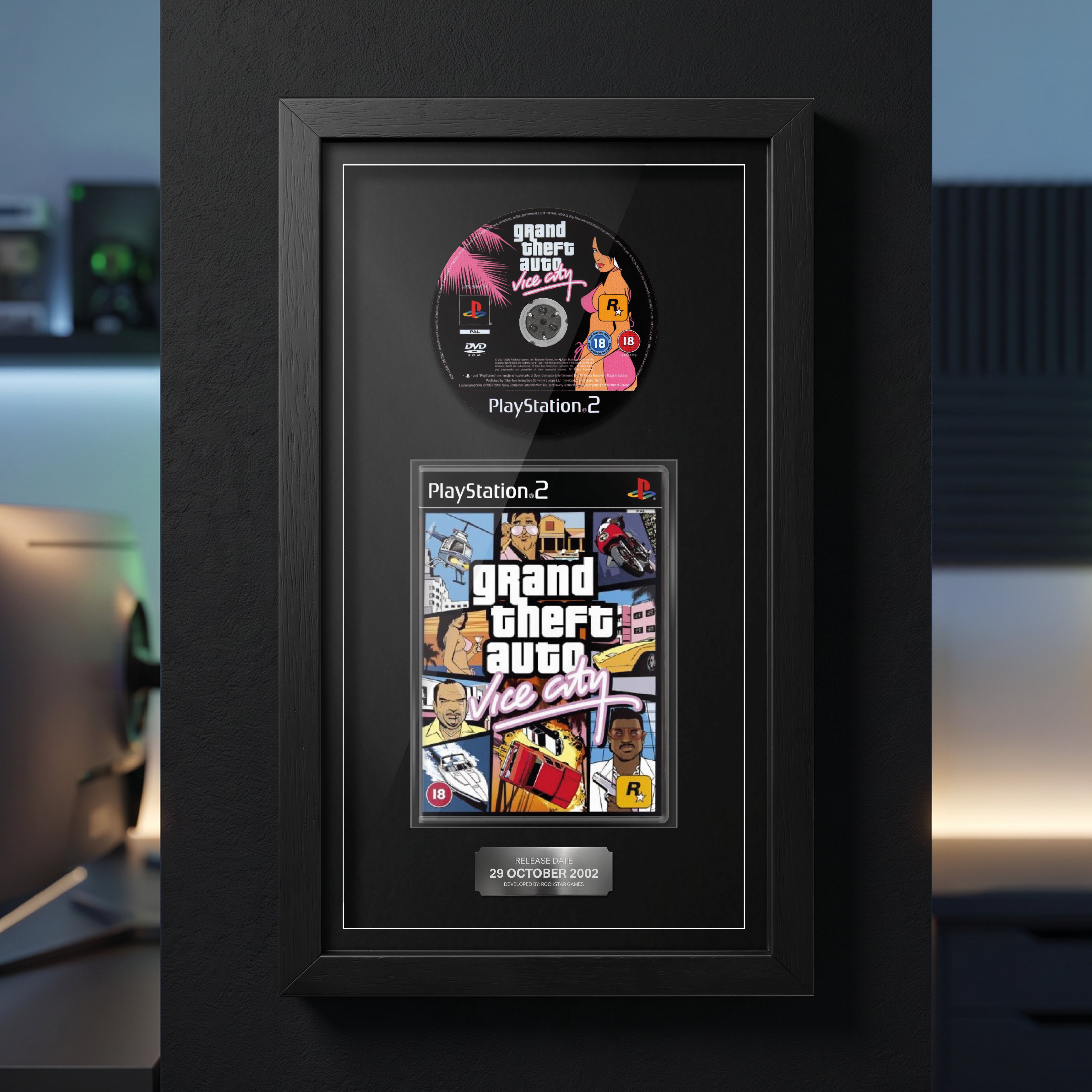Grand Theft Auto: Vice City (PS2) Exhibition Range Framed Game