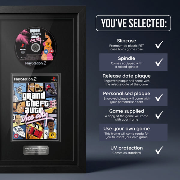 Grand Theft Auto: Vice City (PS2) Exhibition Range Framed Game
