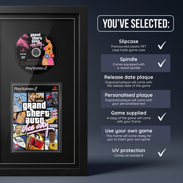 Grand Theft Auto: Vice City (PS2) Exhibition Range Framed Game