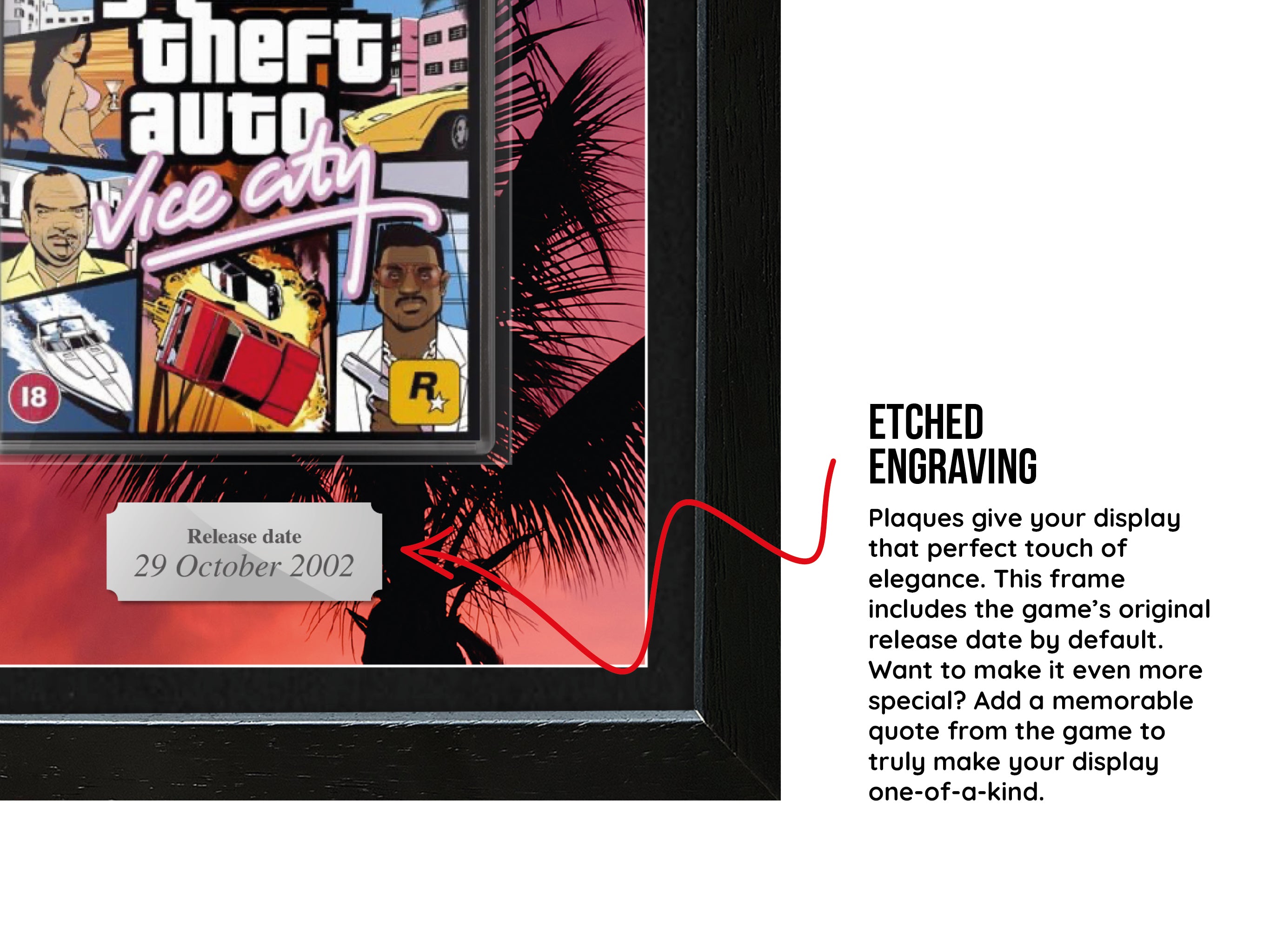Grand Theft Auto: Vice City (PS2) Inspired By Exhibition Range Framed Game