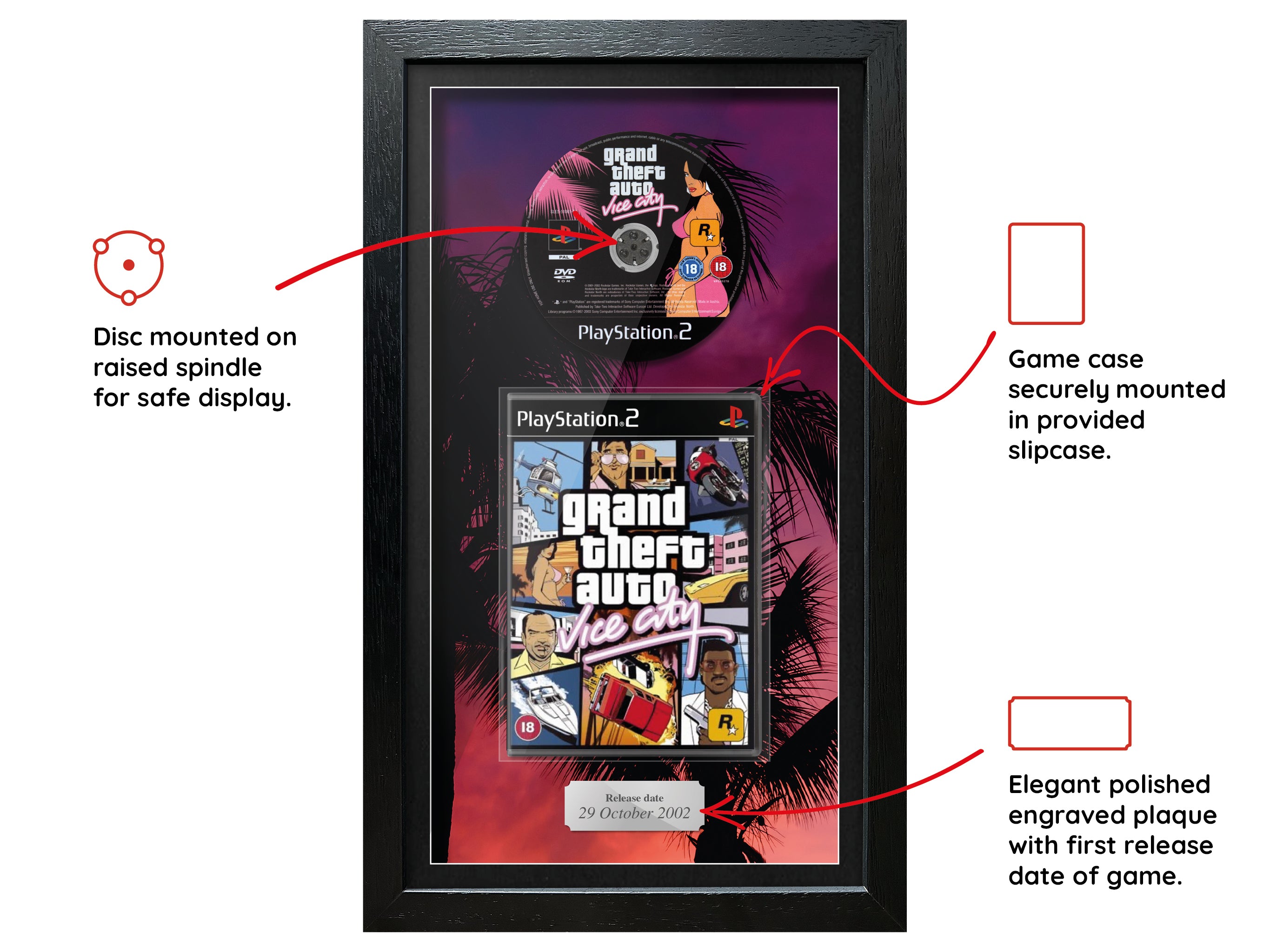 Grand Theft Auto: Vice City (PS2) Inspired By Exhibition Range Framed Game