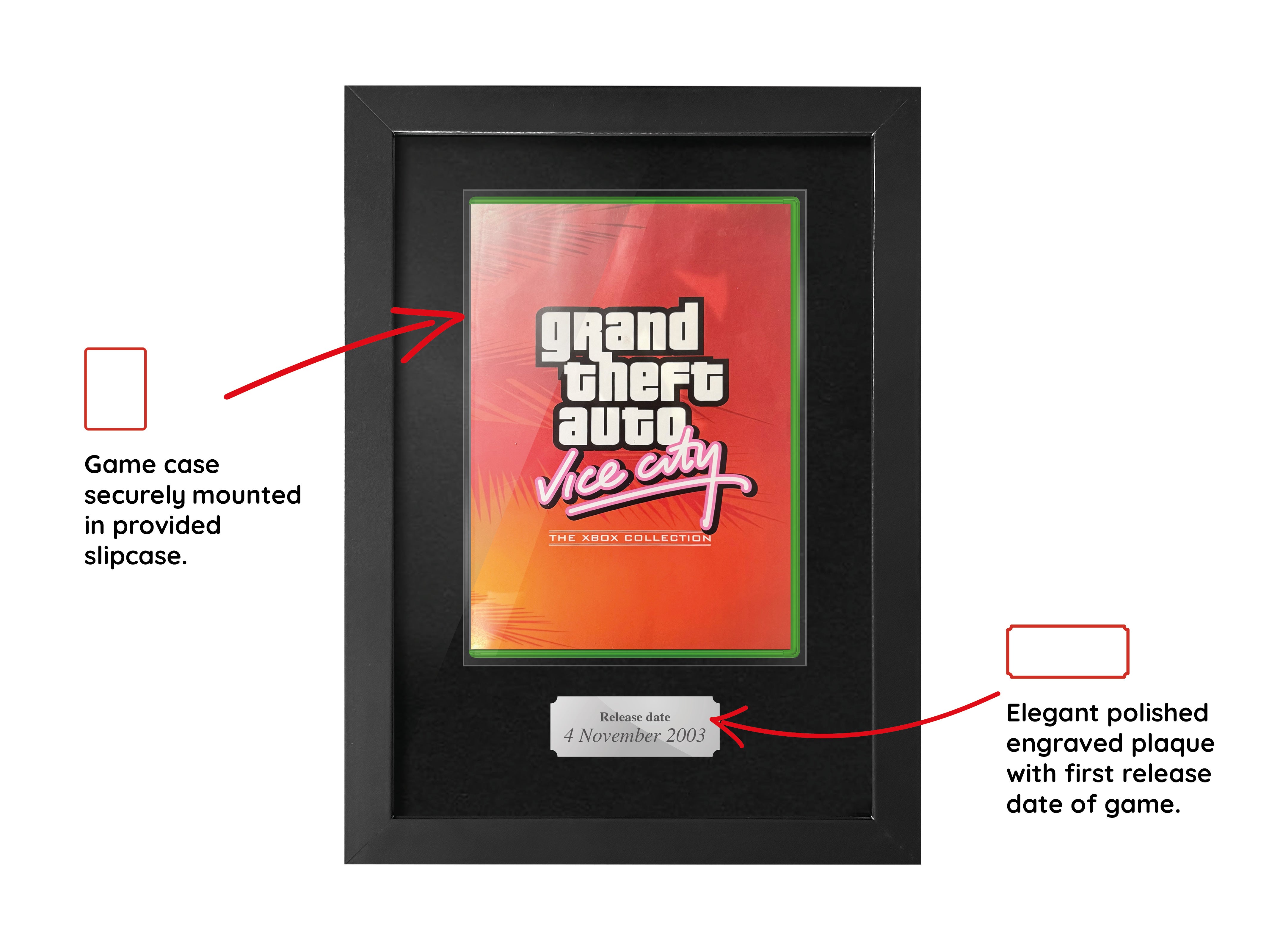 Grand Theft Auto: Vice City (Xbox OG) Framed Game