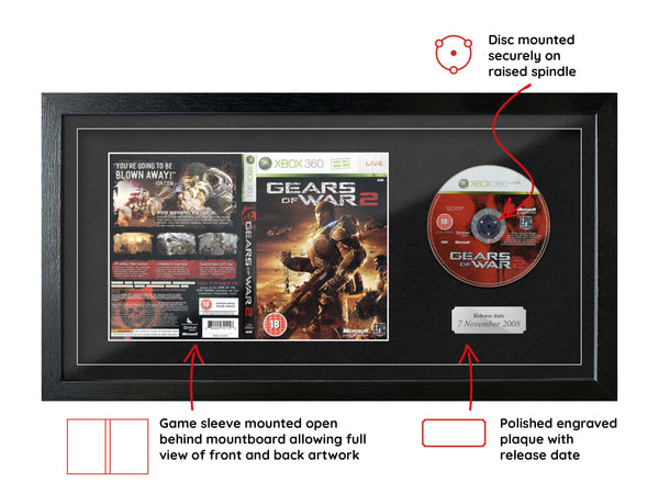 Gears of War 2 (Xbox 360) Full Sleeve Range Framed Game