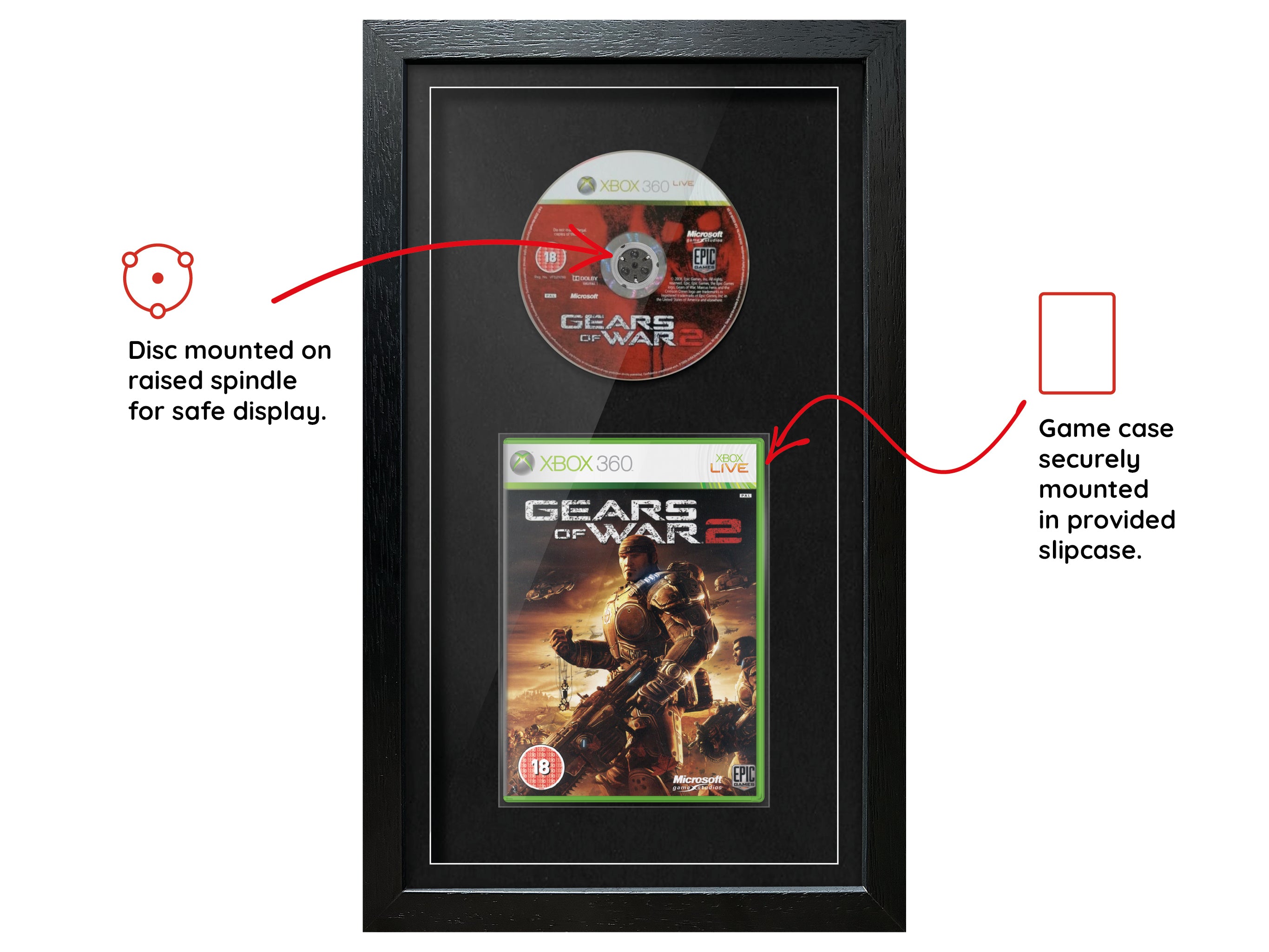 Gears of War 2 (Xbox 360) Exhibition Range Framed Game