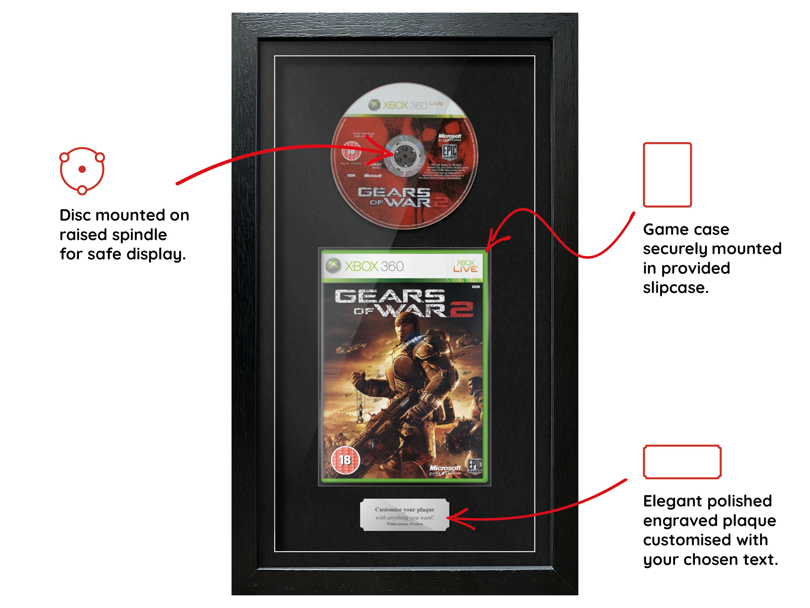 Gears of War 2 (Xbox 360) Exhibition Range Framed Game