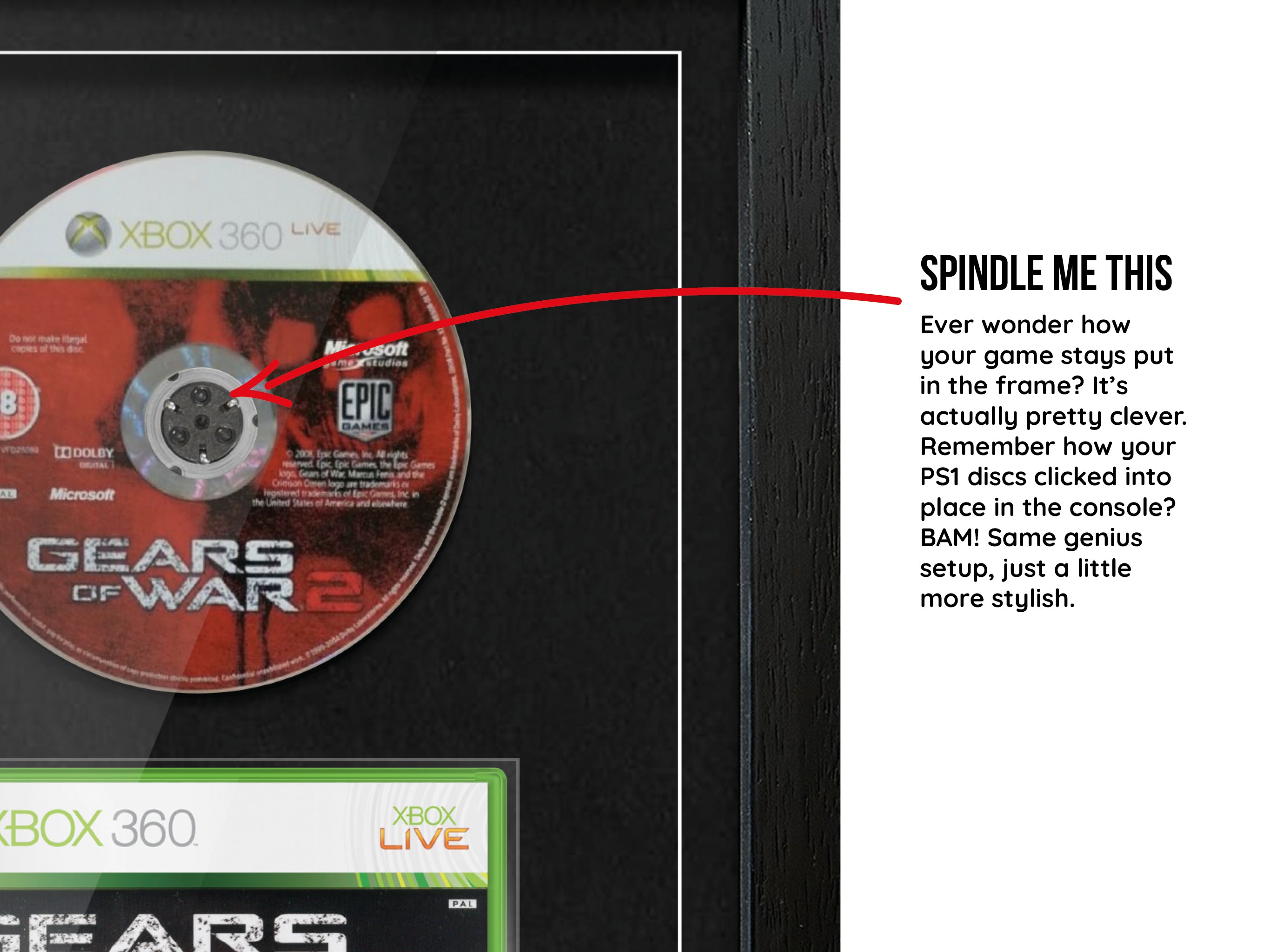Gears of War 2 (Xbox 360) Exhibition Range Framed Game