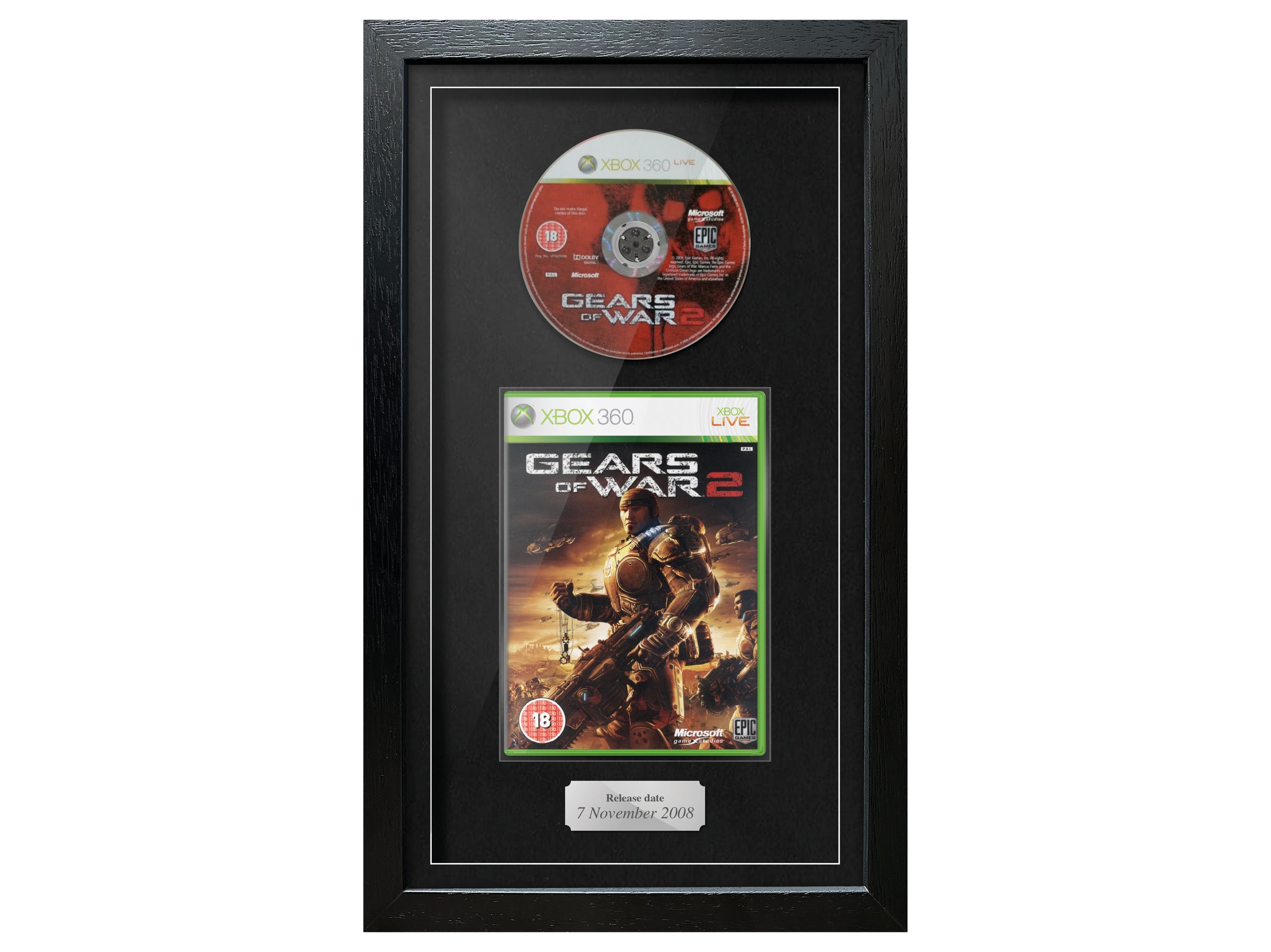 Gears of War 2 (Xbox 360) Exhibition Range Framed Game