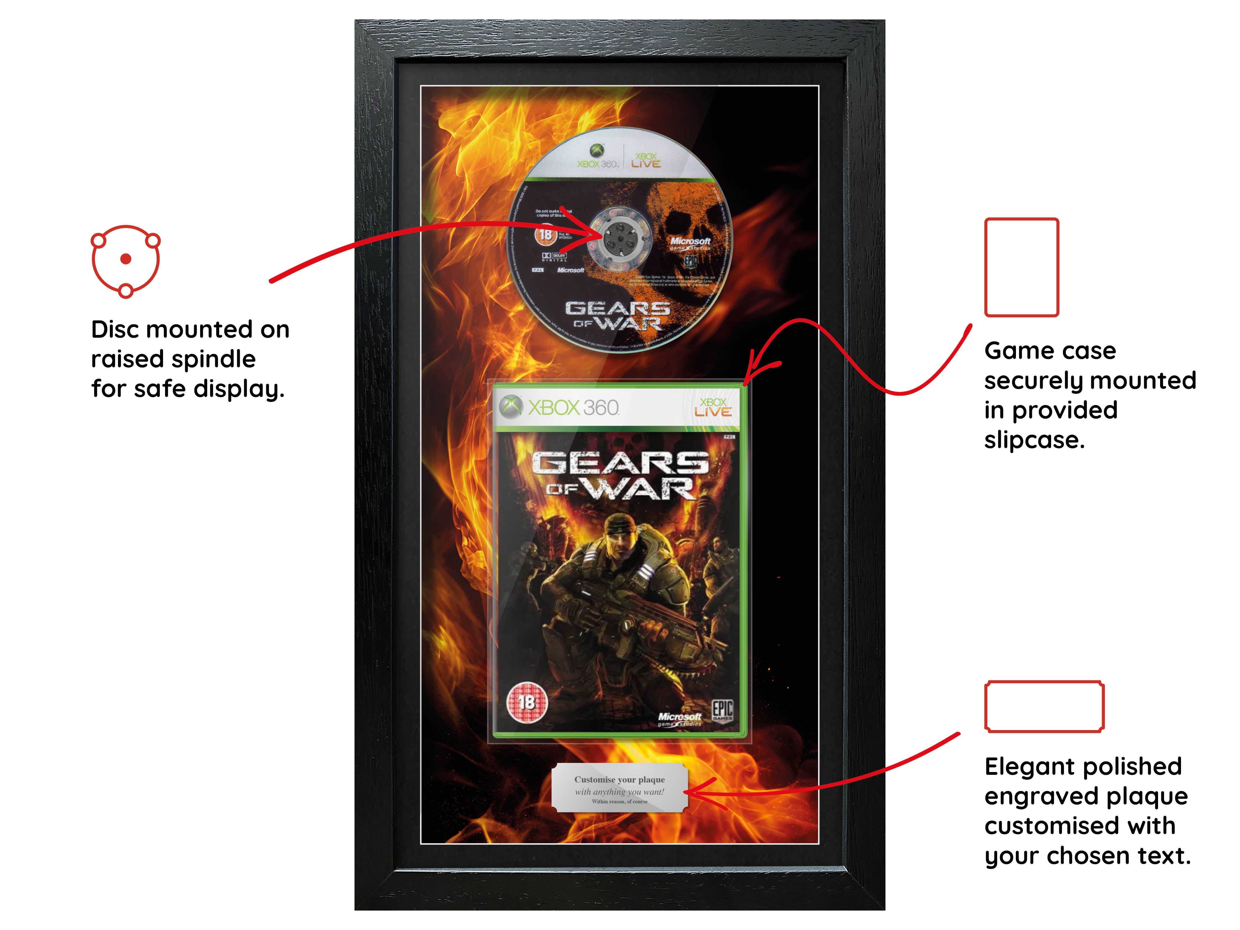 Gears of War (Xbox 360) Inspired By Exhibition Range Framed Game