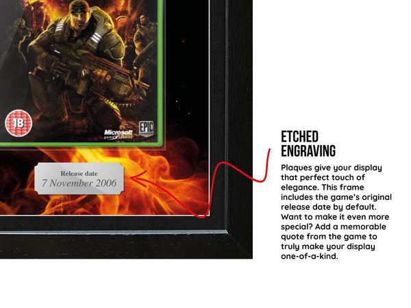 Gears of War (Xbox 360) Inspired By Exhibition Range Framed Game