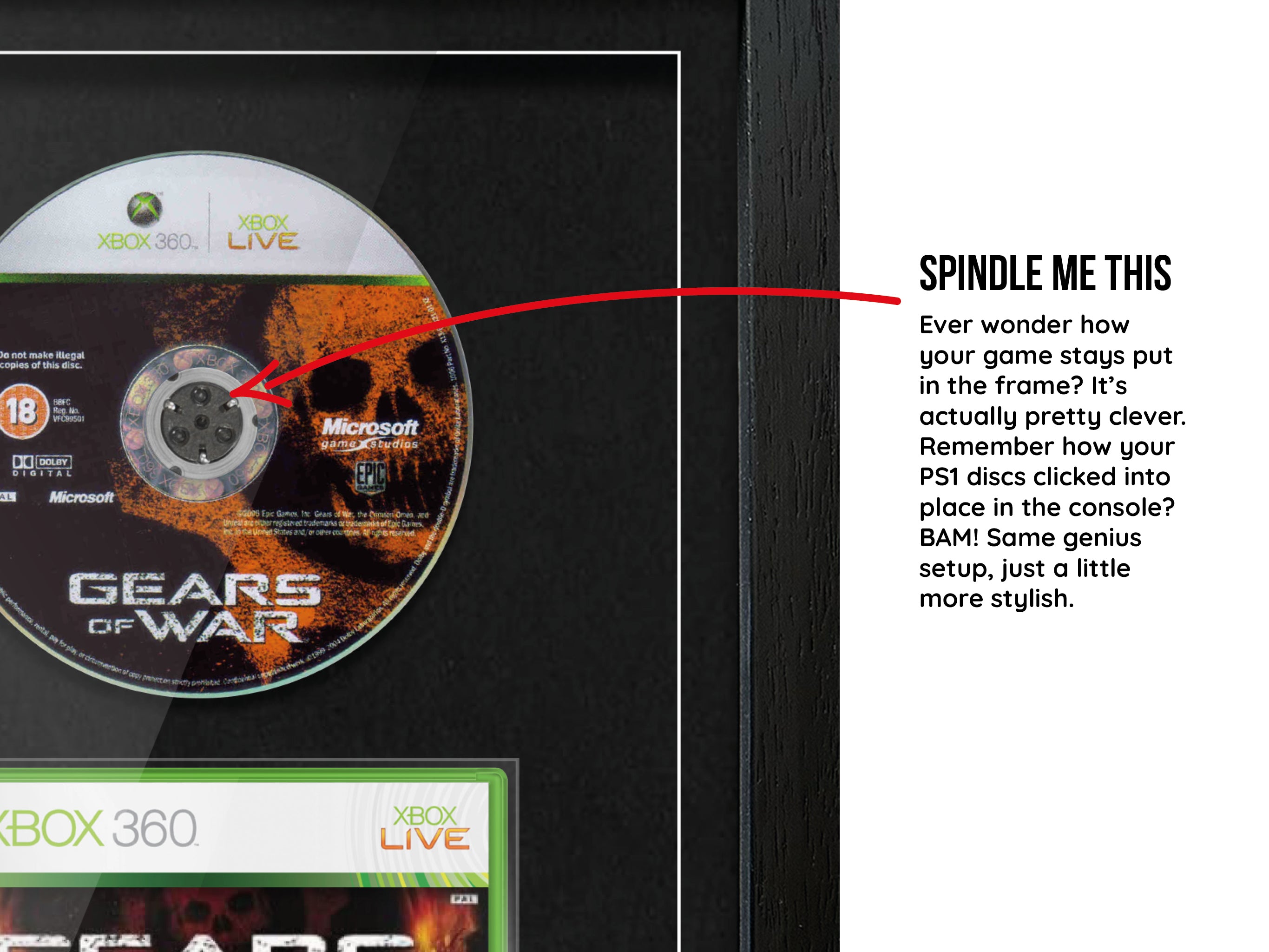 Gears of War (Xbox 360) Exhibition Range Framed Game