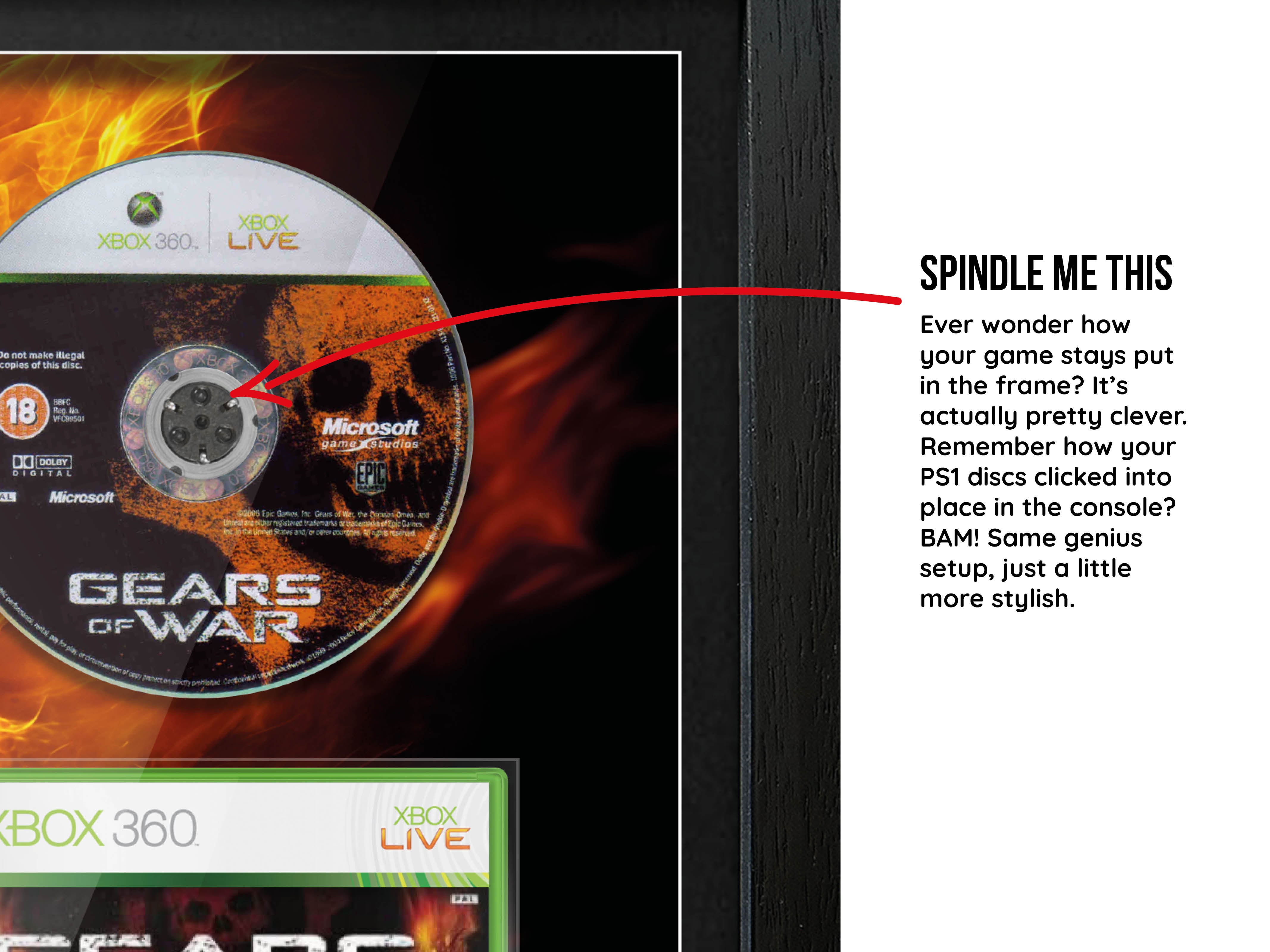 Gears of War (Xbox 360) Inspired By Exhibition Range Framed Game