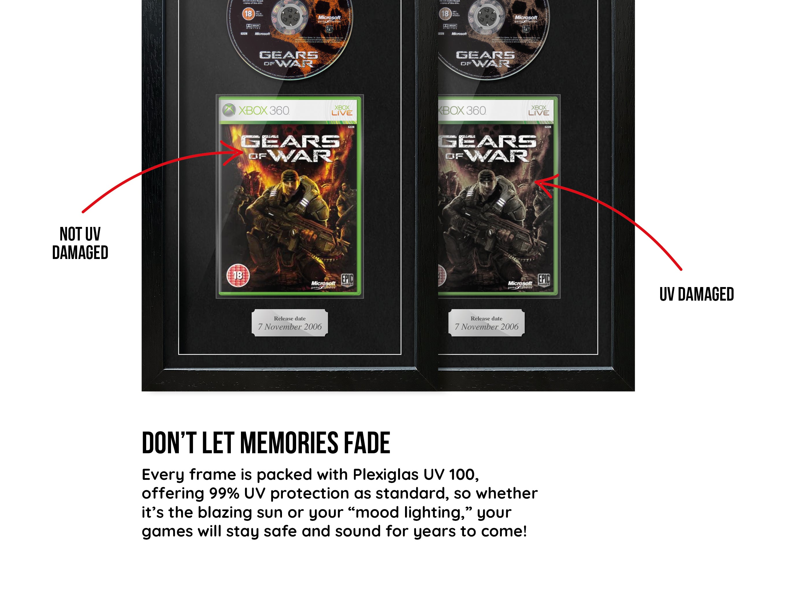 Gears of War (Xbox 360) Exhibition Range Framed Game