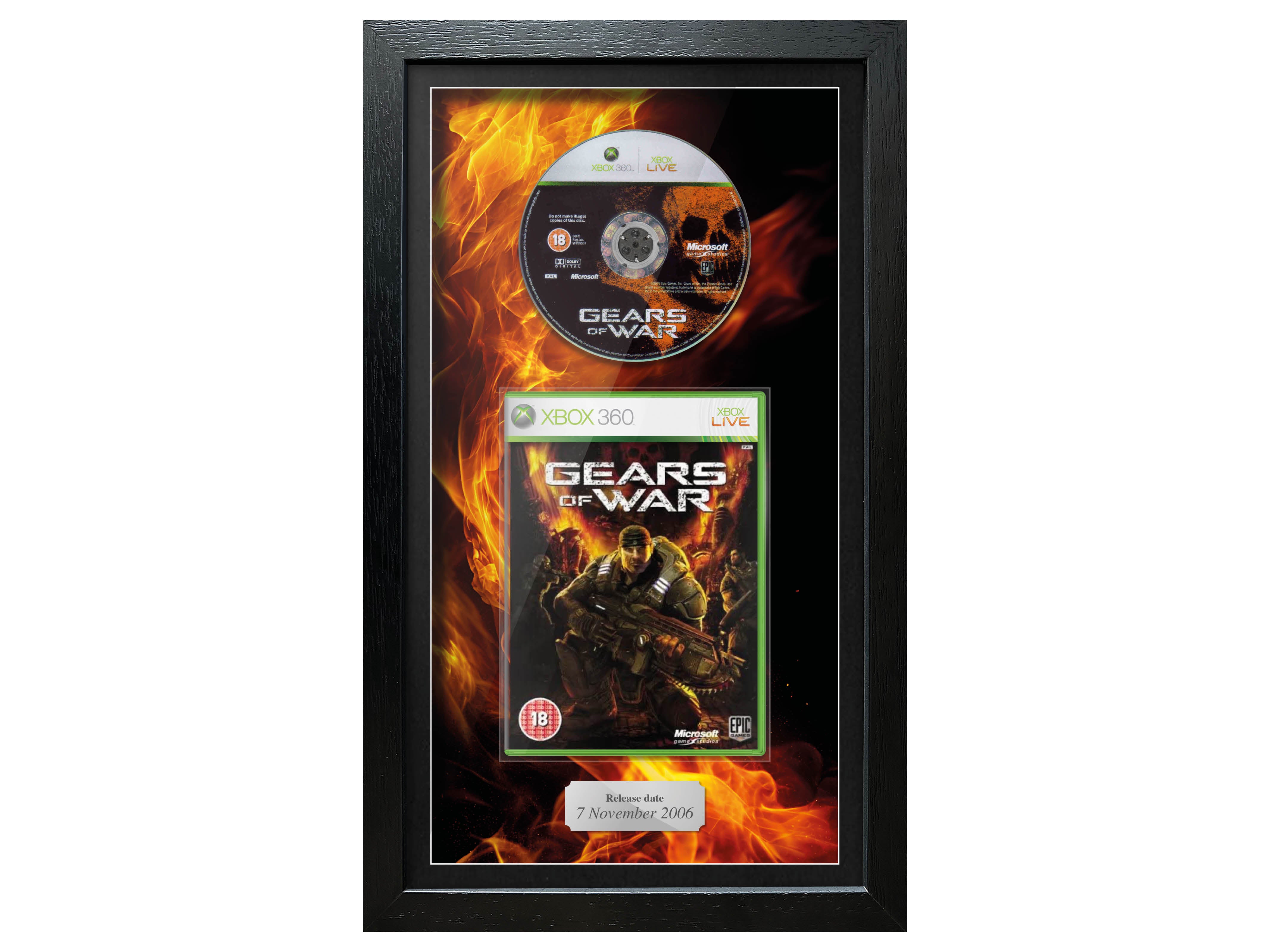 Gears of War (Xbox 360) Inspired By Exhibition Range Framed Game