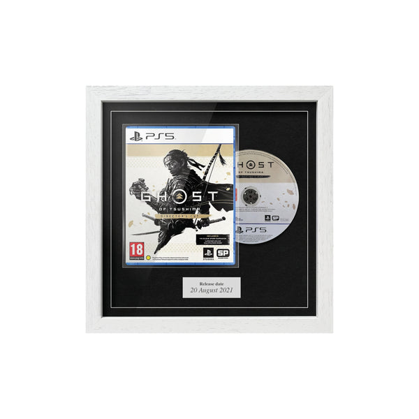 Ghost of Tsushima: Director's Cut (PS5) [WHITE FRAME, SILVER PLAQUE] Combined Range Framed Game