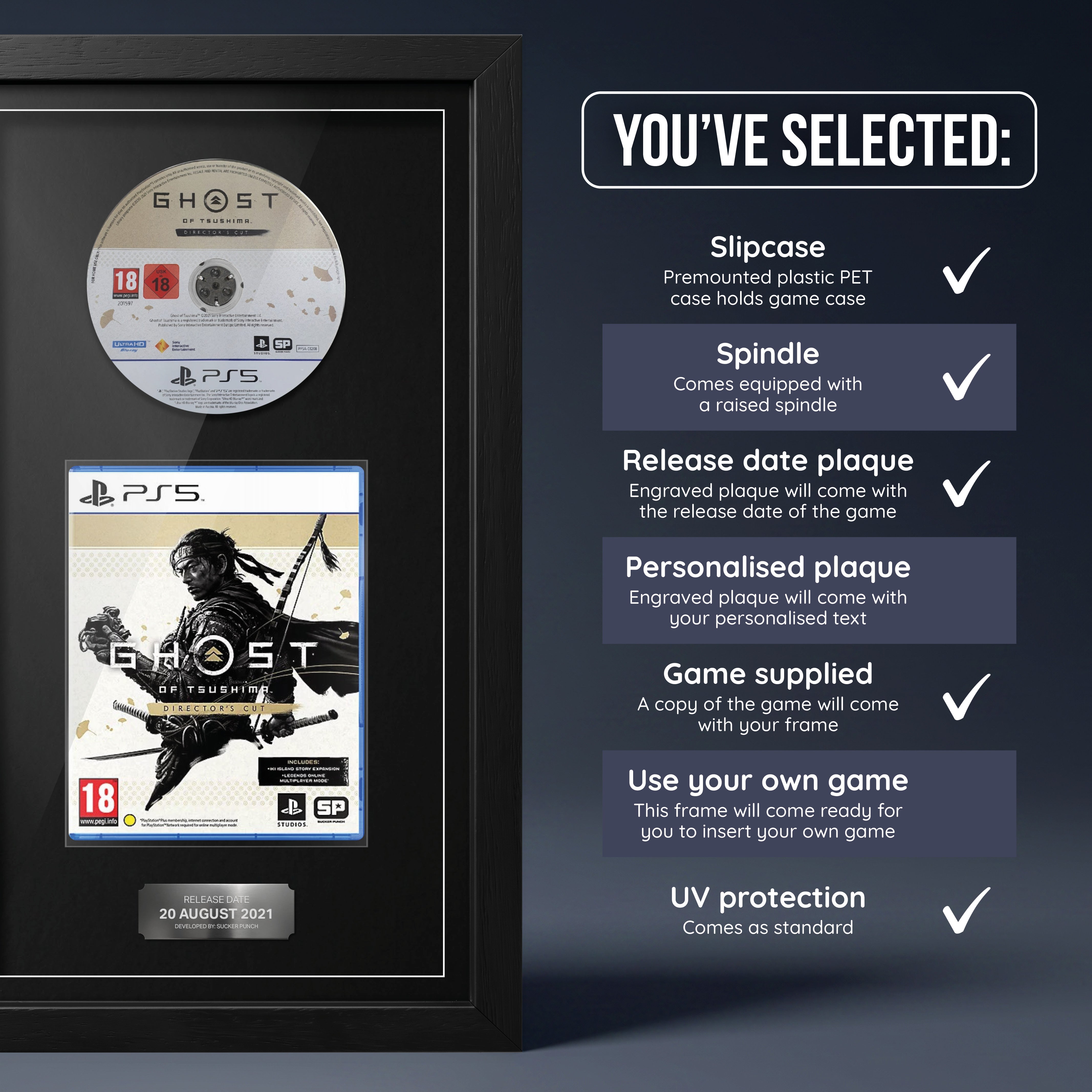 Ghost of Tsushima (PS5) Exhibition Range Framed Game