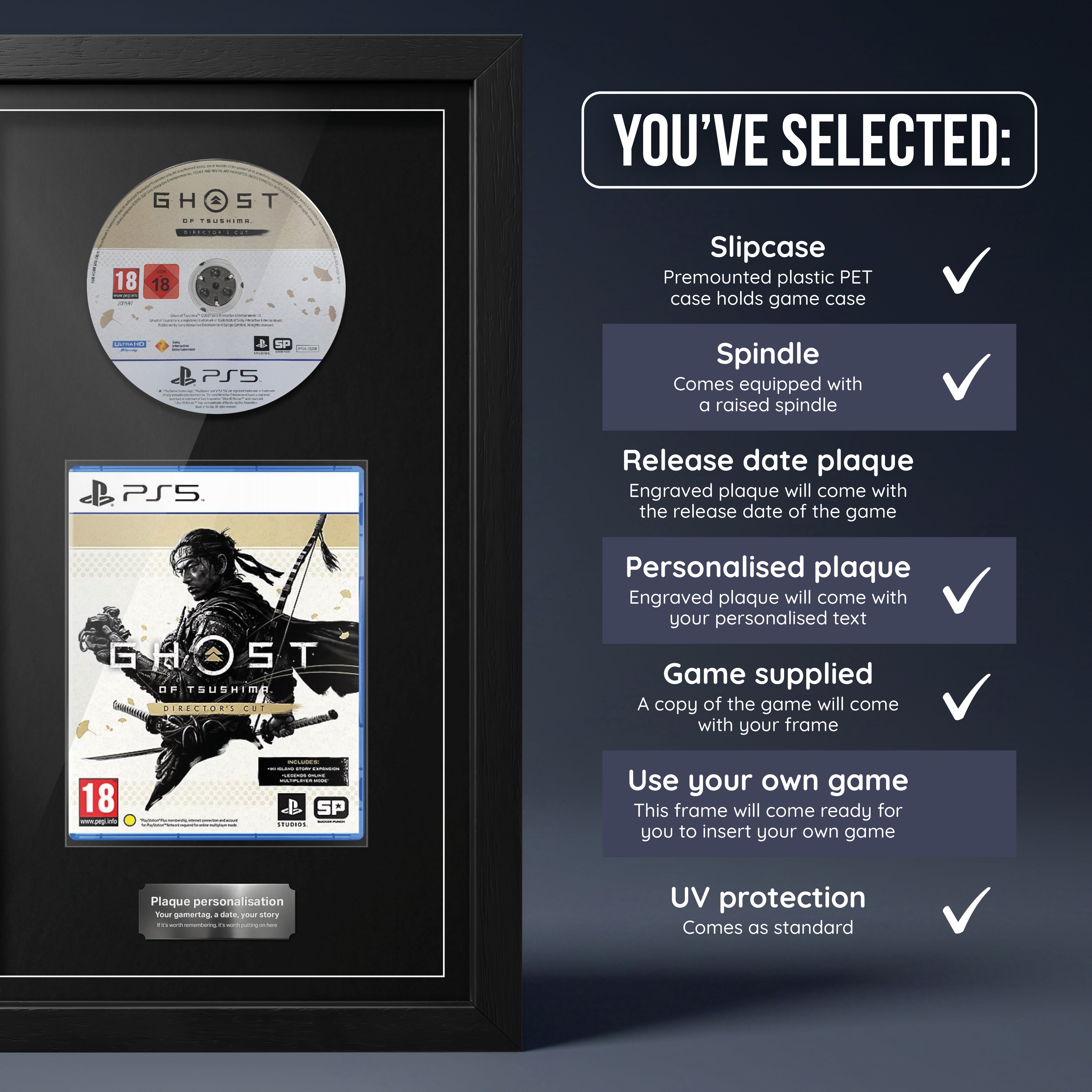 Ghost of Tsushima (PS5) Exhibition Range Framed Game