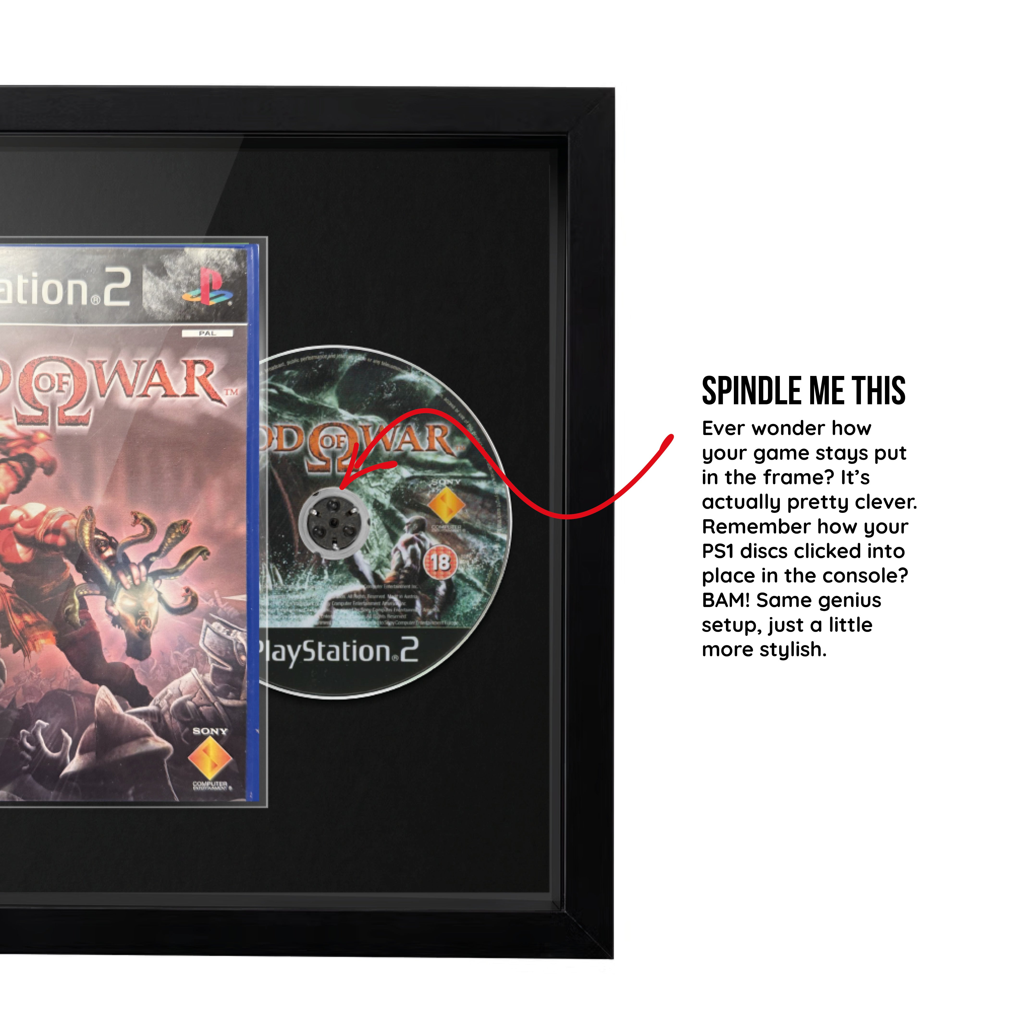God of War (PS2) Framed Game Display