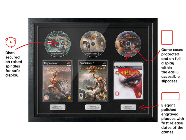 The God of War Trilogy (PS2/PS3) Exhibition Range Framed Games